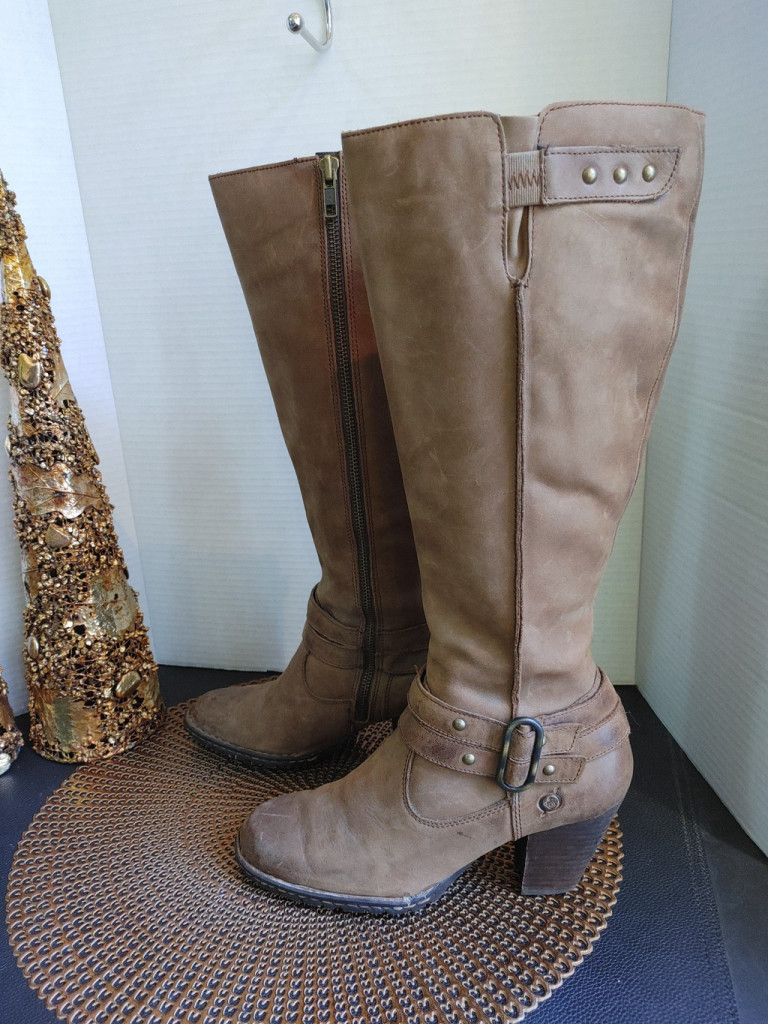 Born Born Leather Riding Boots Size 7 Size US 7 / IT 37 - 1 Thumbnail