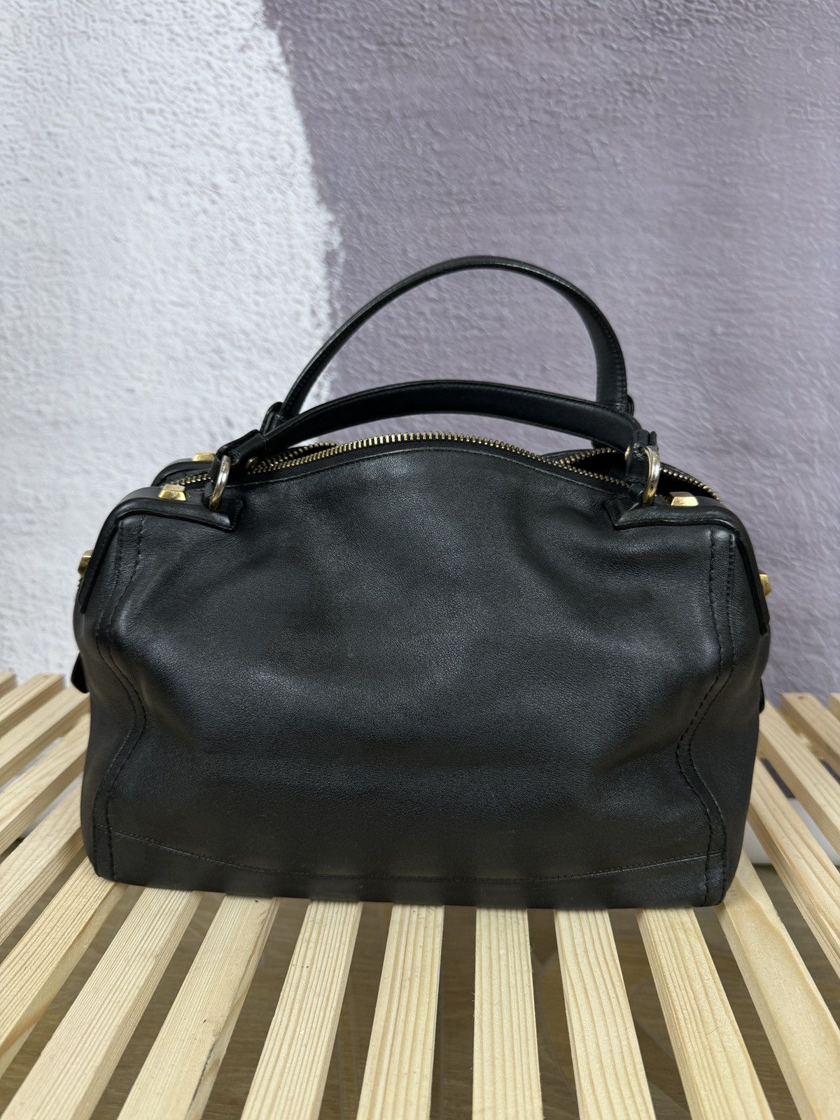 Salvatore Ferragamo Salvatore Ferragamo black leather handbag AU-21/D321 Size ONE SIZE - 6 Thumbnail