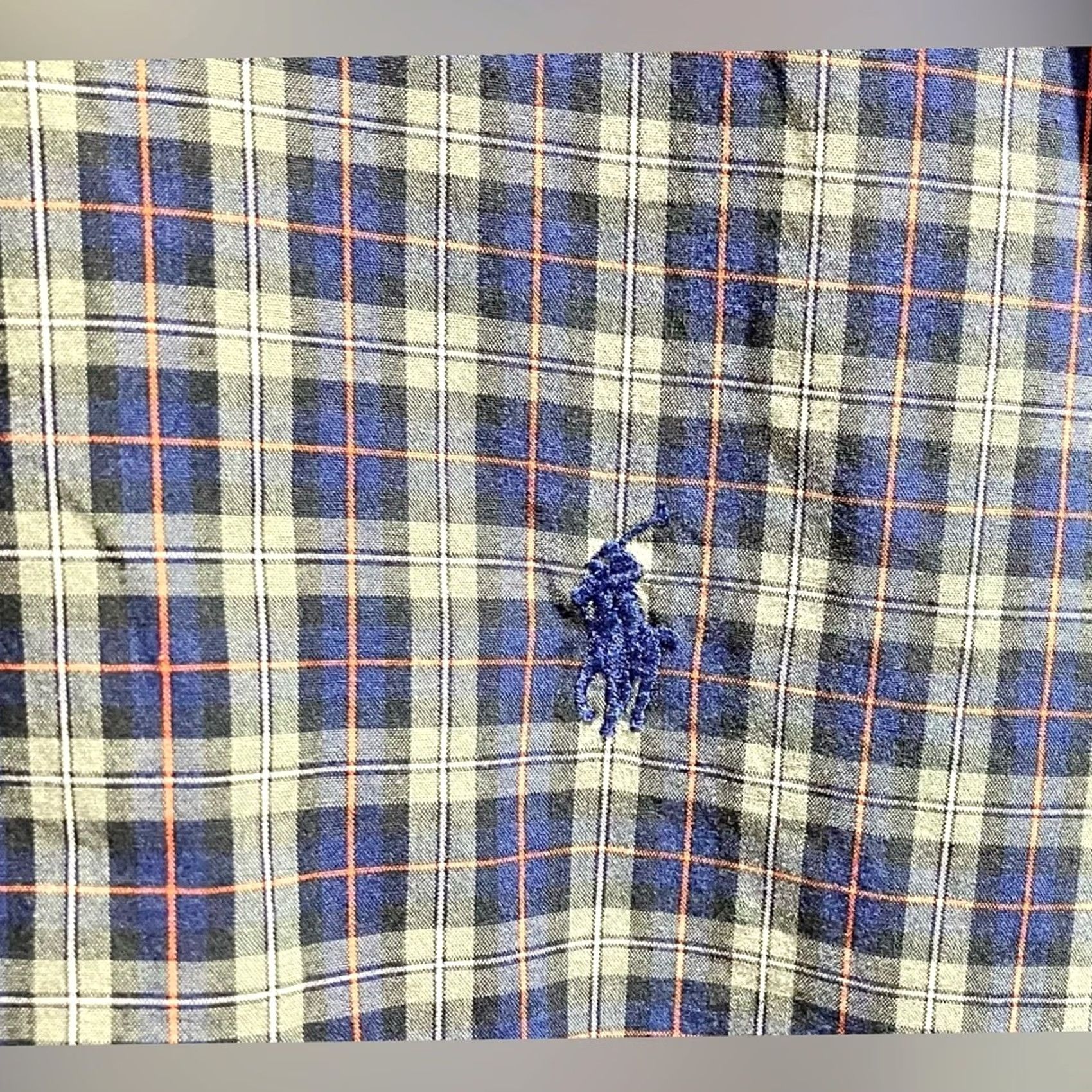 Ralph Lauren VINTAGE Polo Ralph Lauren Shirt M Green Navy Plaid Long Sleeve Button Down Classic Fit Mens 90s Size US M / EU 48-50 / 2 - 4 Thumbnail