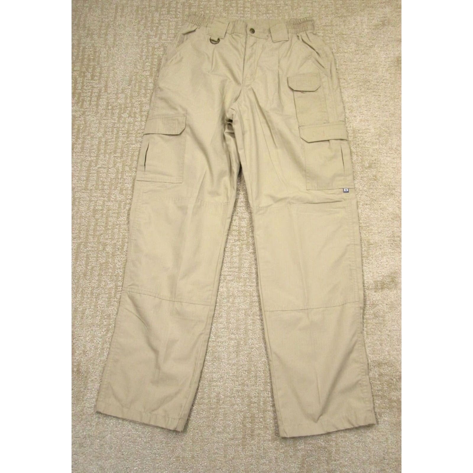 Propper Propper Pants Men Cargo Pants 32x34 Brown Tan Canvas Cotton Polyester Relaxed Straight Front Jeans style Casual Workwear Size US 32 / EU 48 - 2 Thumbnail