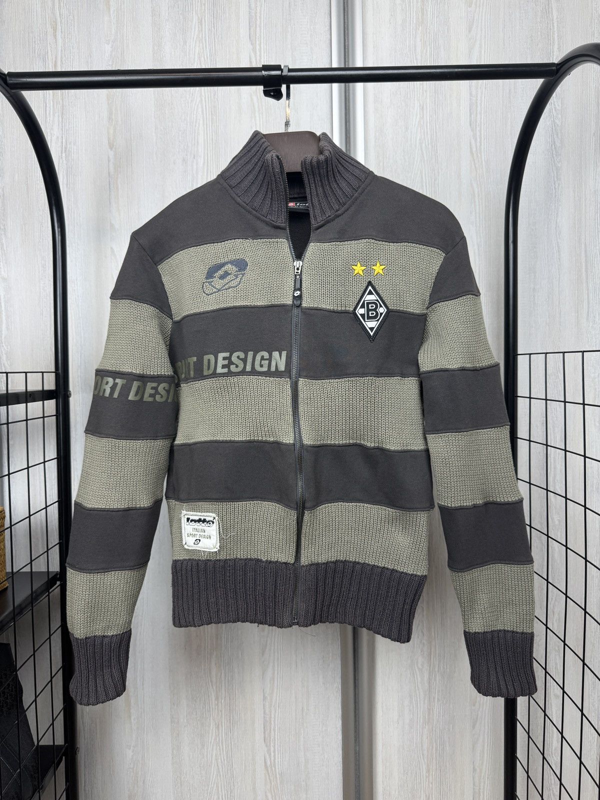 Lotto Sport × Vintage Vintage 00s y2k Lotto BORUSSIA MÖNCHENGLADBACH zip sweater Size US S / EU 44-46 / 1 - 1 Thumbnail
