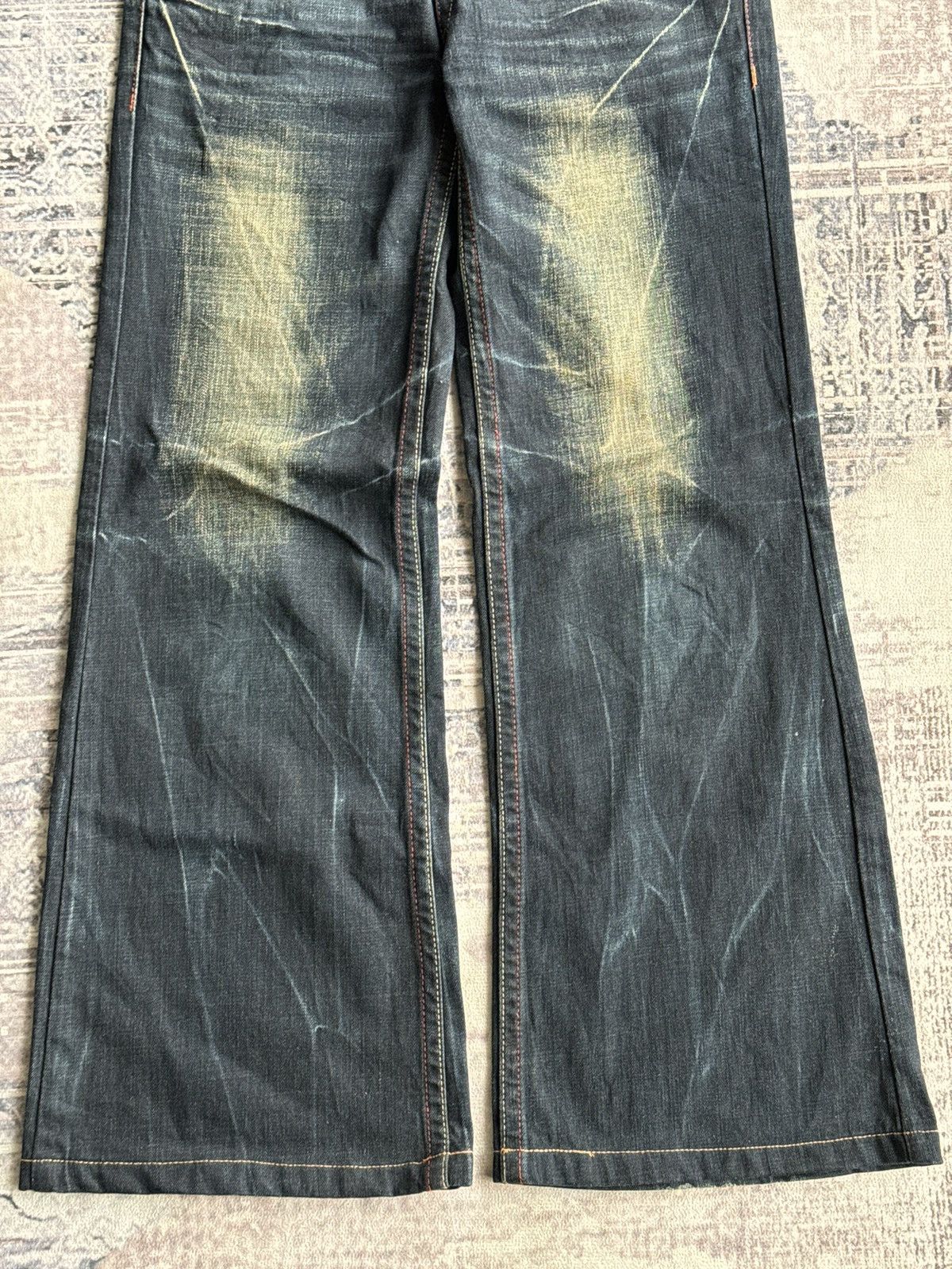 Japanese Brand XX Vintage Riobera Punk Poem Flared Denim Size US 30 / EU 46 - 8 Thumbnail