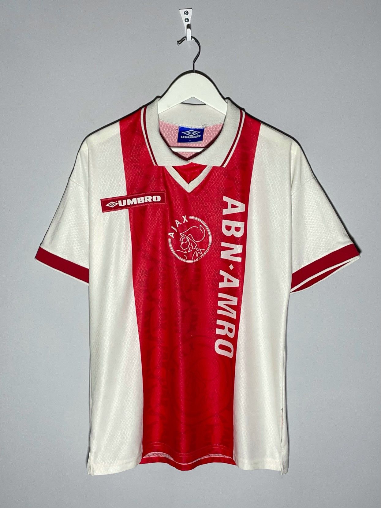 Rare!! Ajax Amsterdam Football Club des années 90 Umbro Soccer jersey taille moyenne - France