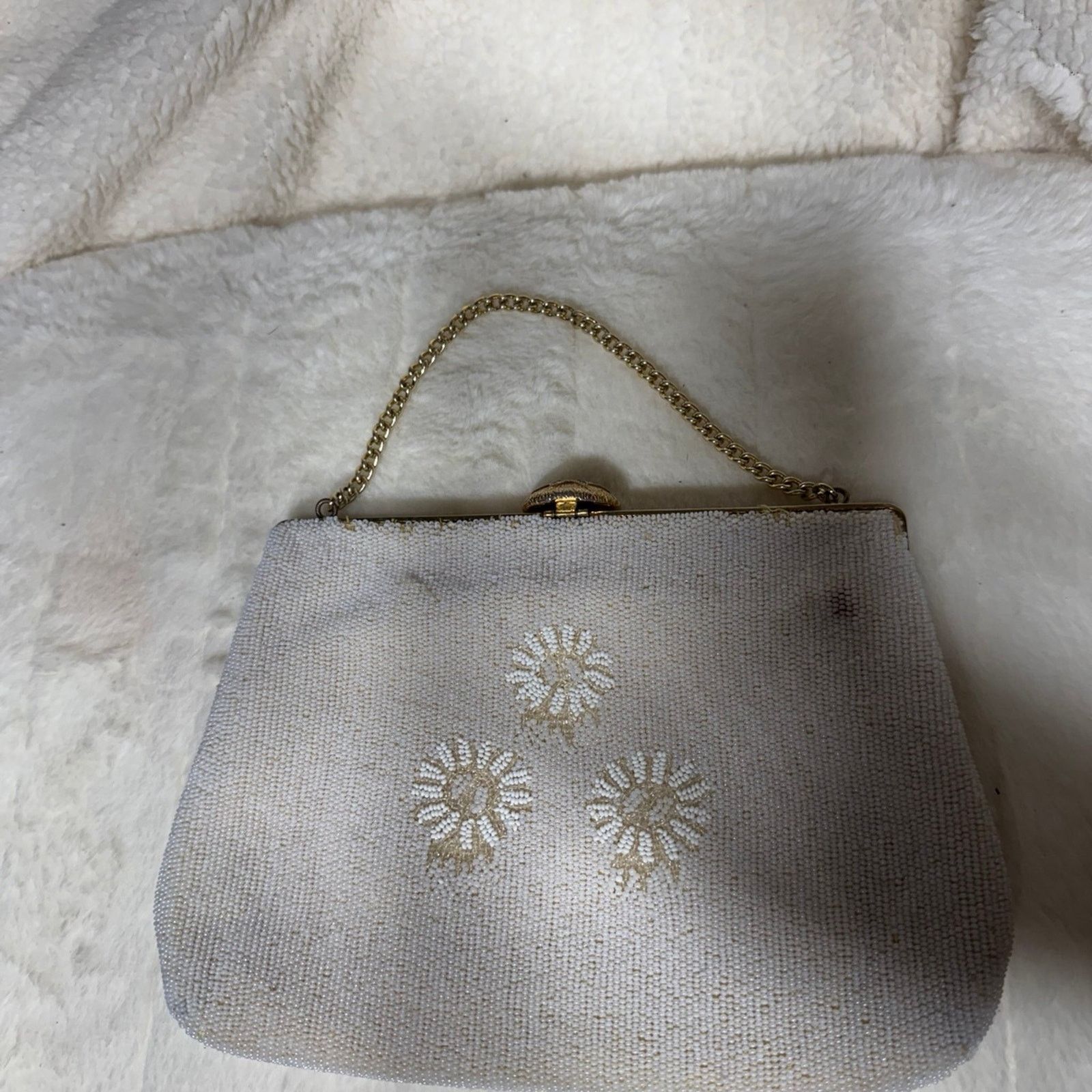 NBDN Nobrandedon VTG Belgium made hand beaded clutch Size ONE SIZE - 2 Thumbnail