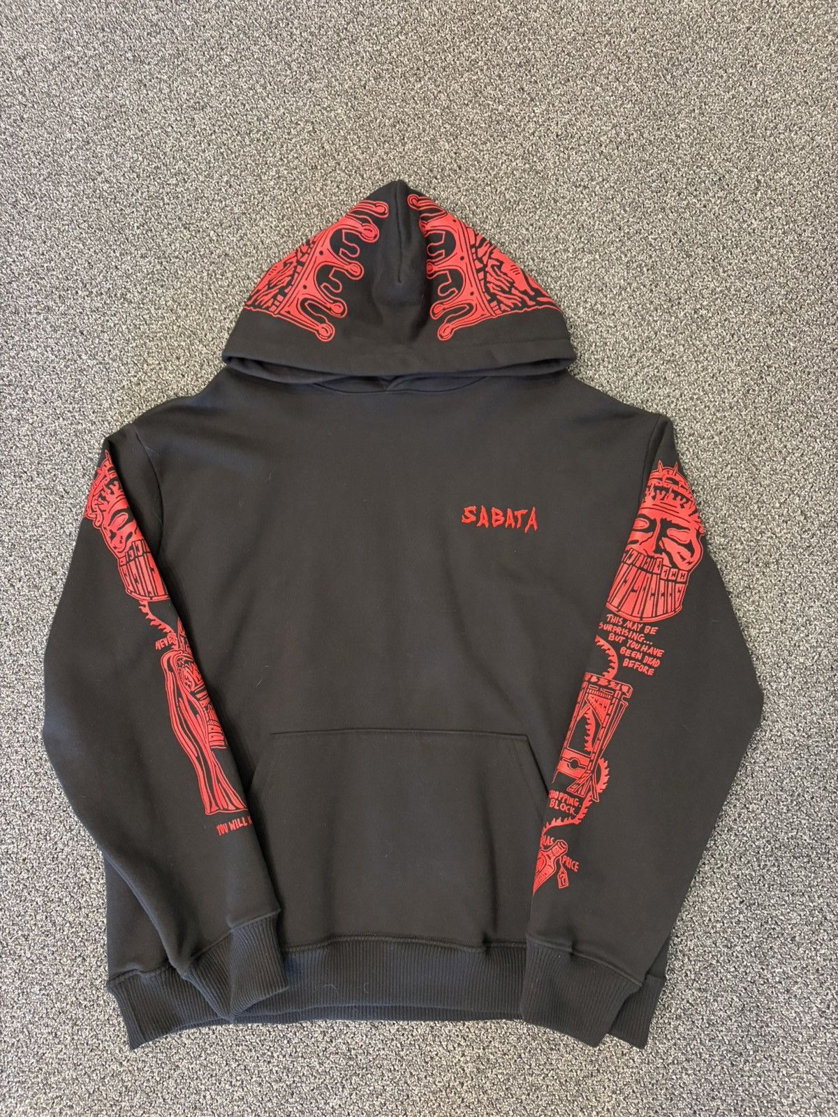Warren Lotas Warren Lotas Sabata Hoodie Black/Red Size US L / EU 52-54 / 3 - 1 Thumbnail