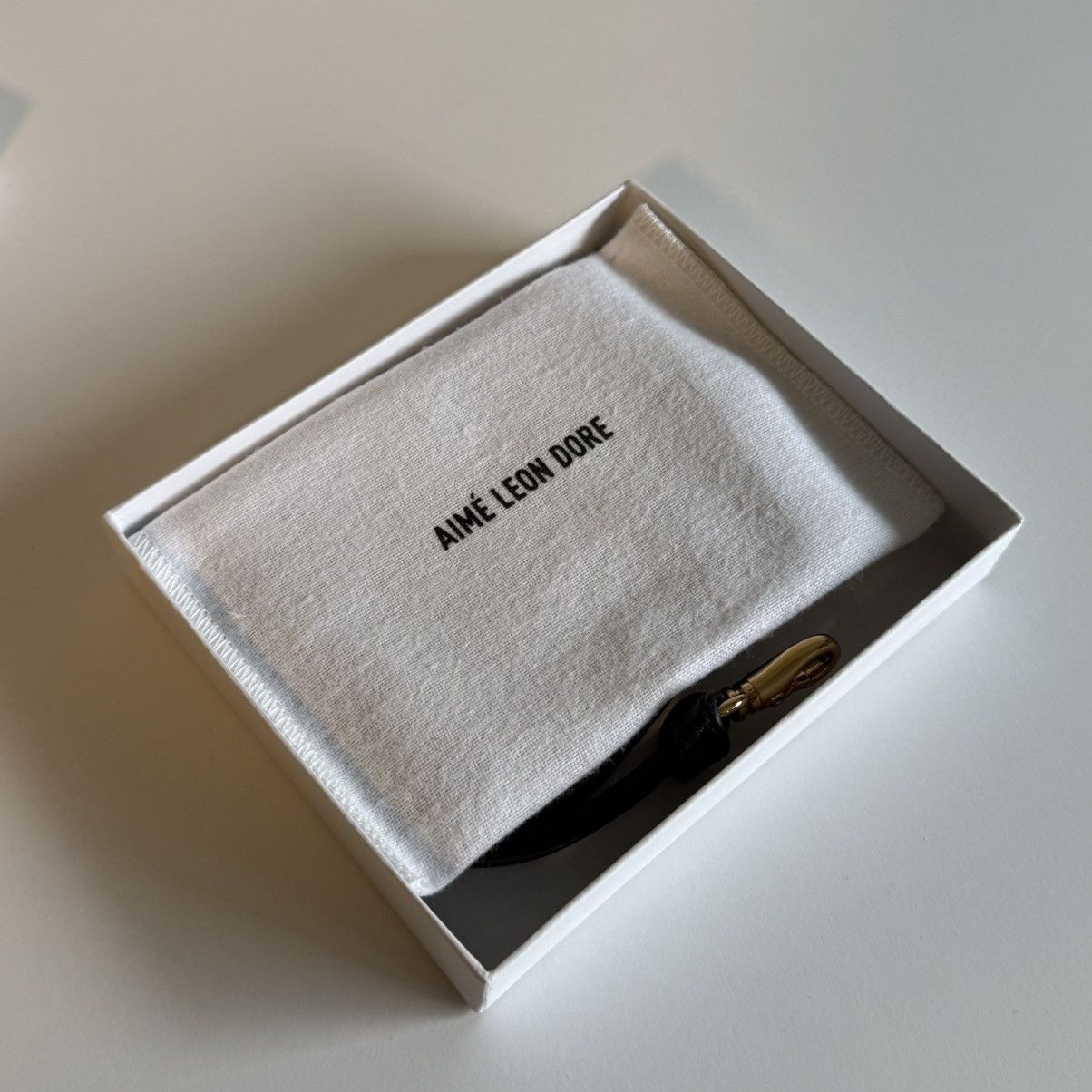 Aime Leon Dore Aime Leon Dore Debossed Logo Leather Card Holder Marine Size ONE SIZE - 11 Thumbnail