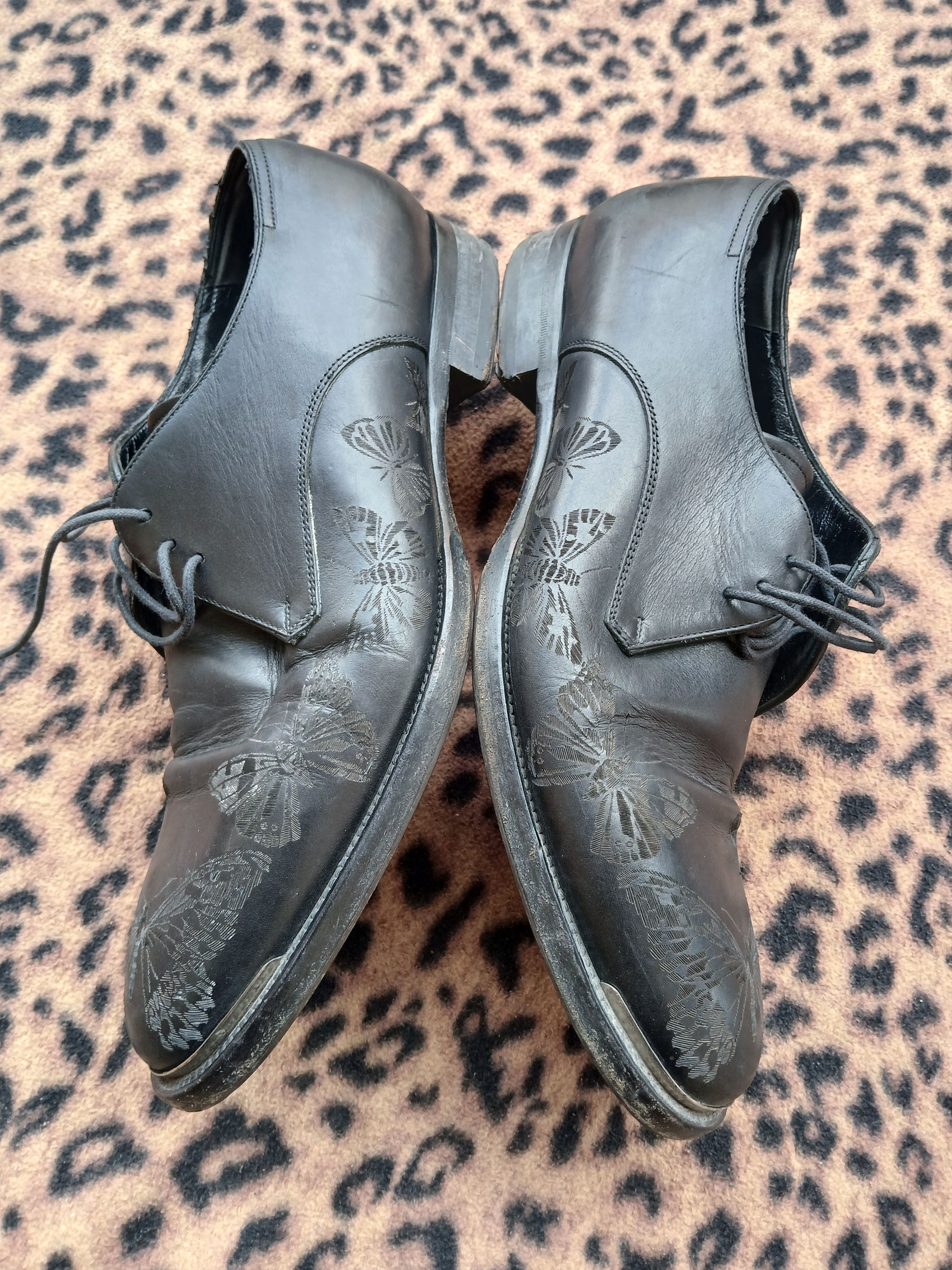 Alexander McQueen Alexander McQueen flocked moth derby shoe Size US 12 / EU 45 - 3 Thumbnail