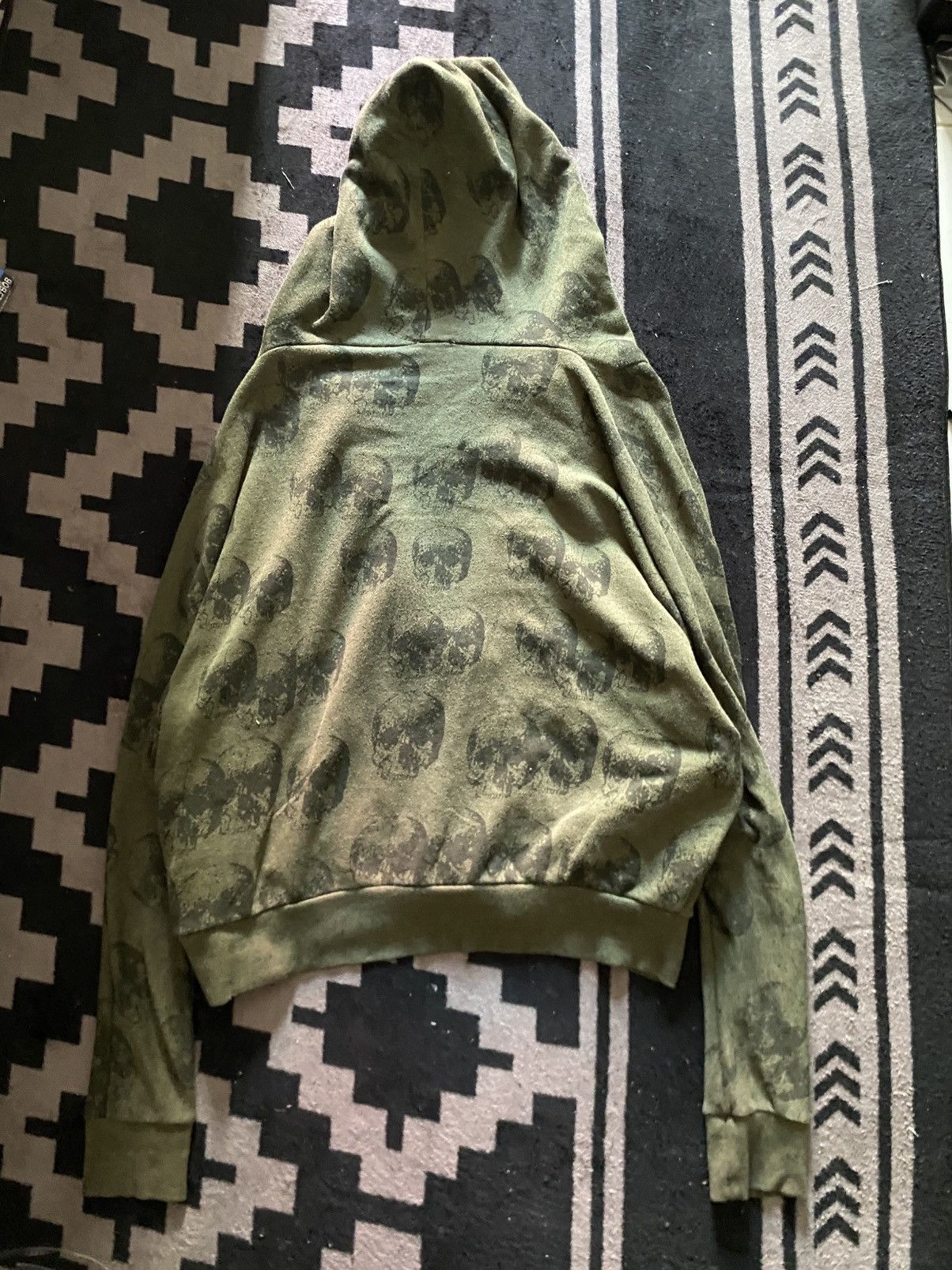 If Six Was Nine × Japanese Brand × Le Grande Bleu (L.G.B.) Urban ground mogi double layers skull full print hoodie Size US L / EU 52-54 / 3 - 2 Thumbnail