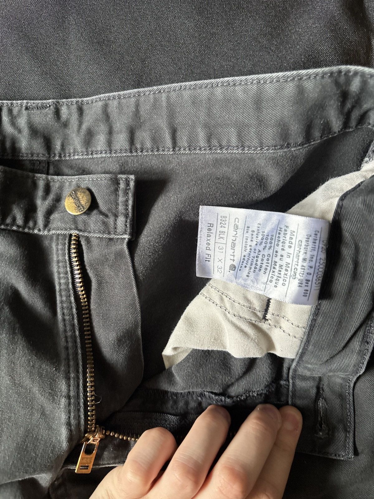 Carhartt Black Vintage Carpenter Carahart Relaxed Cropped 31/29 Size US 31 - 3 Thumbnail