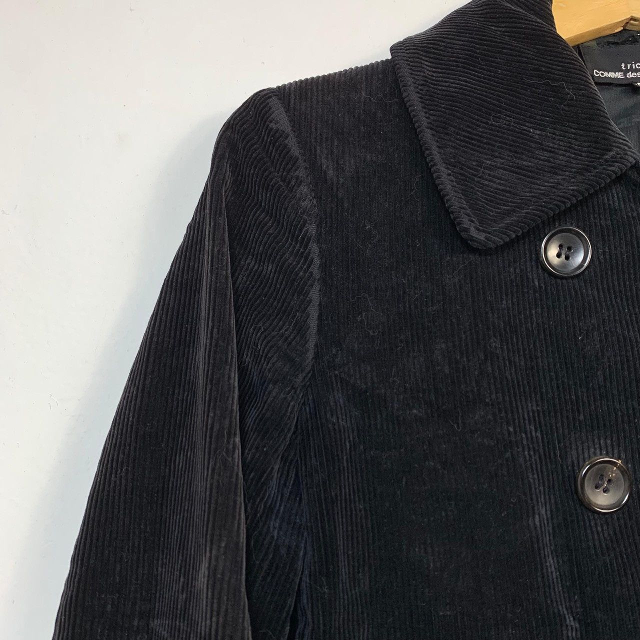 Comme des Garcons Vintage tricot COMME des GARCONS Black Corduroy Size US M / EU 48-50 / 2 - 5 Thumbnail