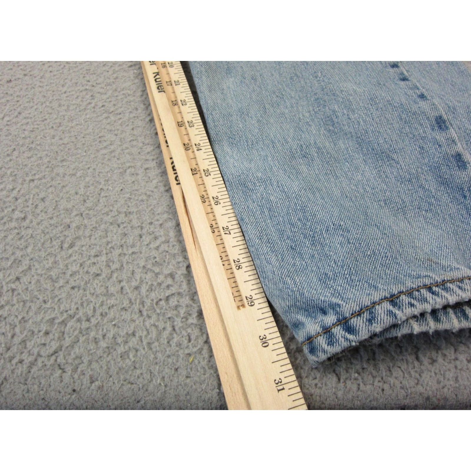 Levi's VINTAGE Levi's Jeans 36x34 Blue 505 Distressed Denim Mens Regular Zip Button 5-Pocket Y2K 90s Category: Jeans Size US 36 / EU 52 - 7 Thumbnail
