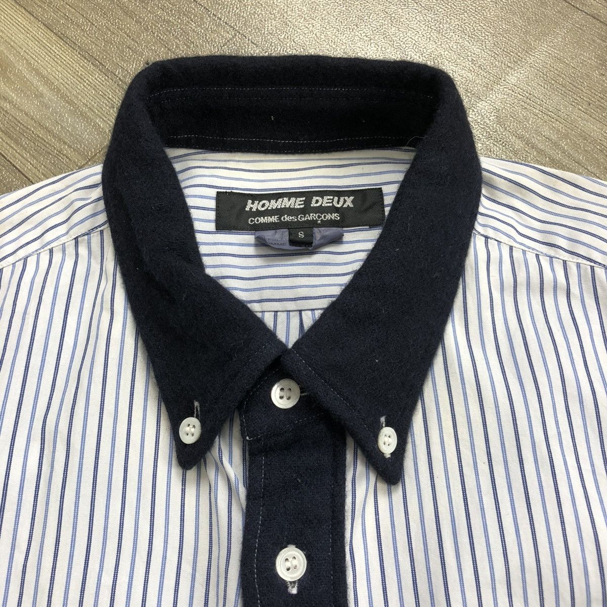 Comme des Garcons Homme Deux AW11 Comme des Garcons Homme Deux CDG Striped Shirt Designer Size US S / EU 44-46 / 1 - 5 Thumbnail