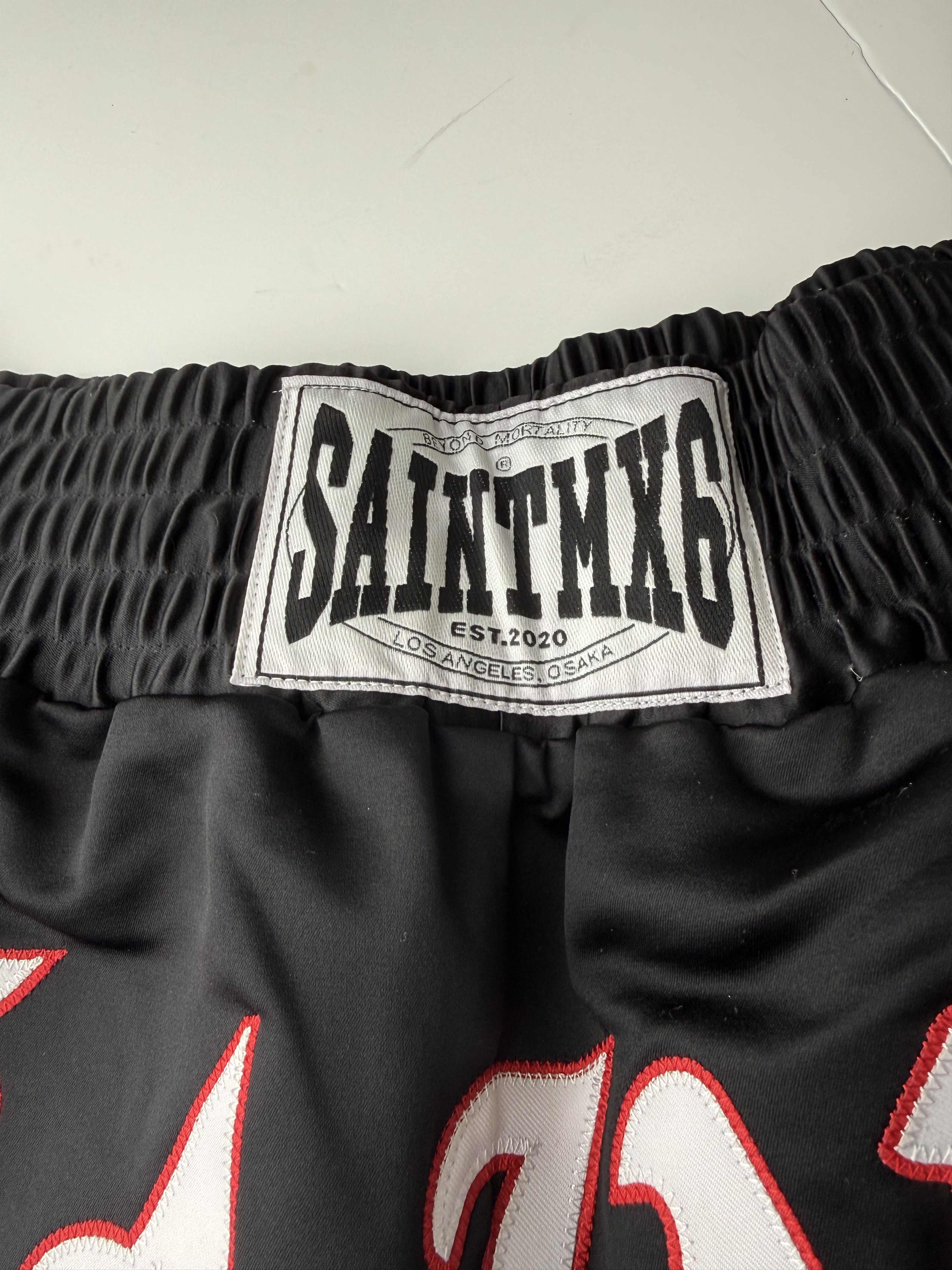 Saint Michael Saint Mxxxxxx Boxing Shorts Black S/S 23 size Large Size US 34 / EU 50 - 4 Thumbnail