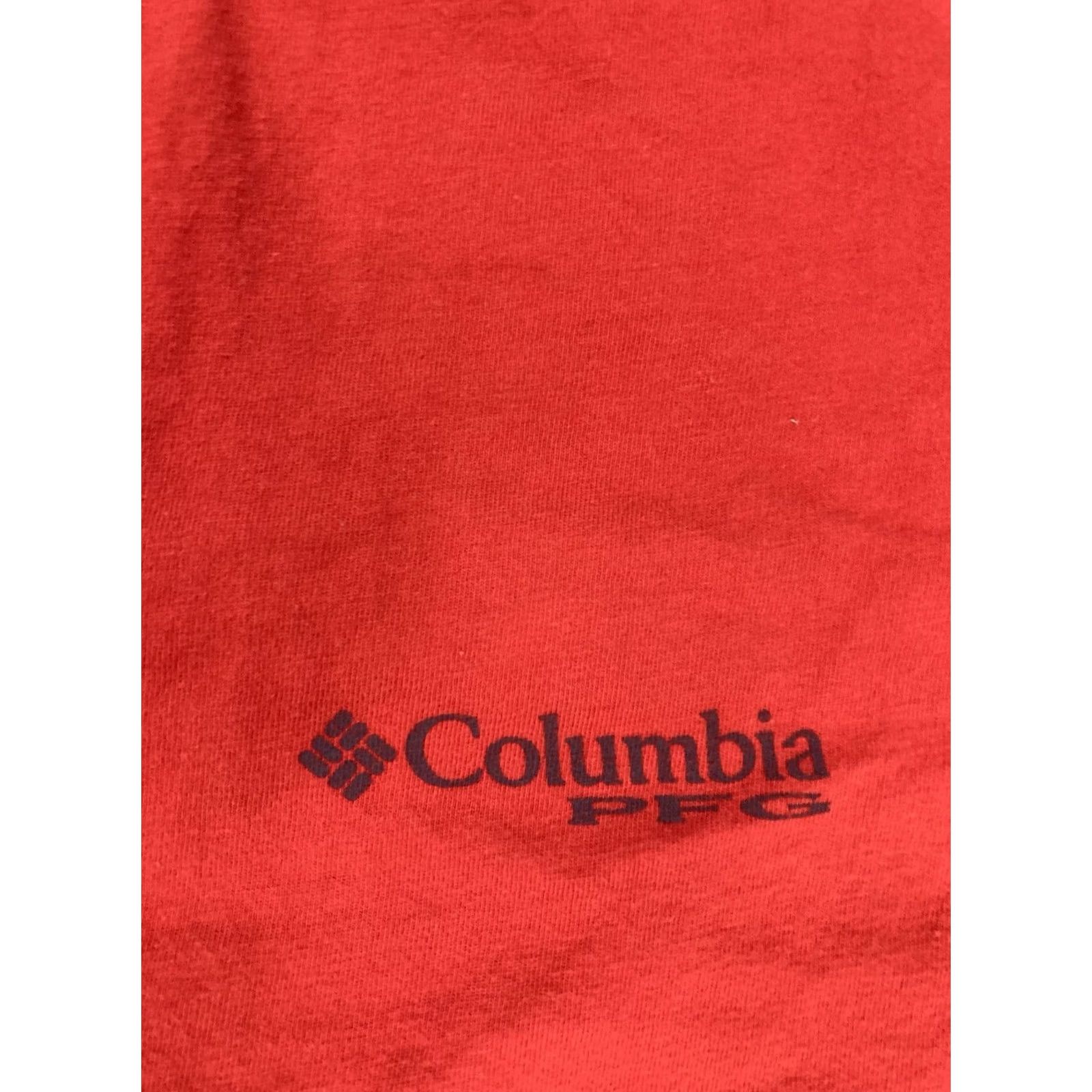 Vintage Columbia PFG Performance Fishing Gear Fish Graphic T-shirt Men XL Red Size US M / EU 48-50 / 2 - 4 Thumbnail