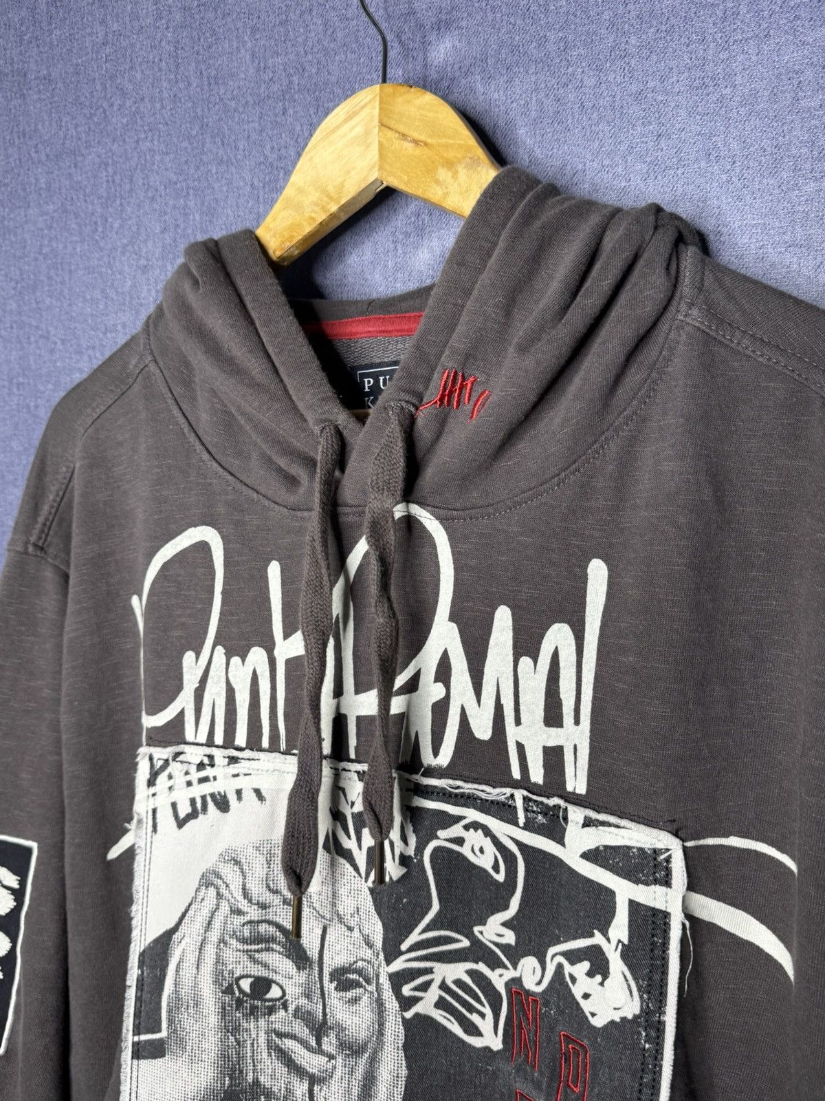 Other Punk Royal Graffiti Print Hoodie Distressed Y2K Avant Garde Size US L / EU 52-54 / 3 - 13 Thumbnail