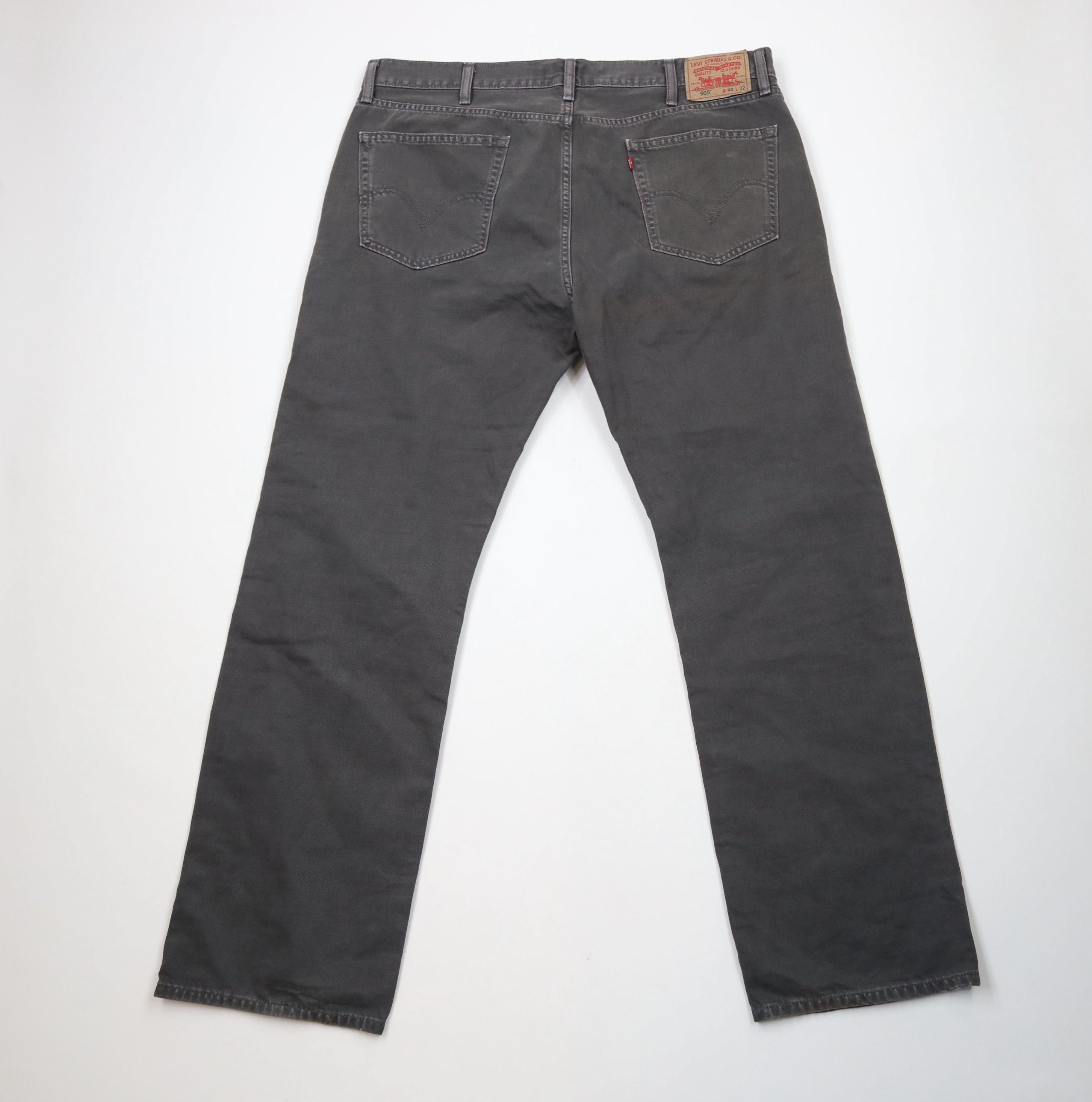 Levi's × Vintage Vintage Y2K Levis 505 Straight Leg Denim Jeans Dark Gray Size US 40 / EU 56 - 12 Thumbnail