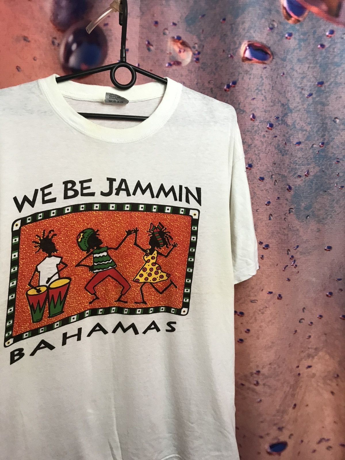Vintage Vintage we be jammin streetwear tee Size US L / EU 52-54 / 3 - 1 Thumbnail