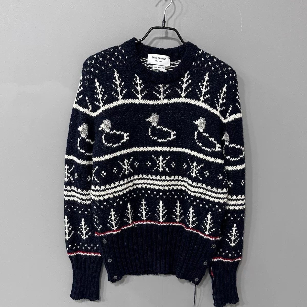 Thom Browne thom browne duck pattern knit sweater Size US S / EU 44-46 / 1 - 1 Thumbnail
