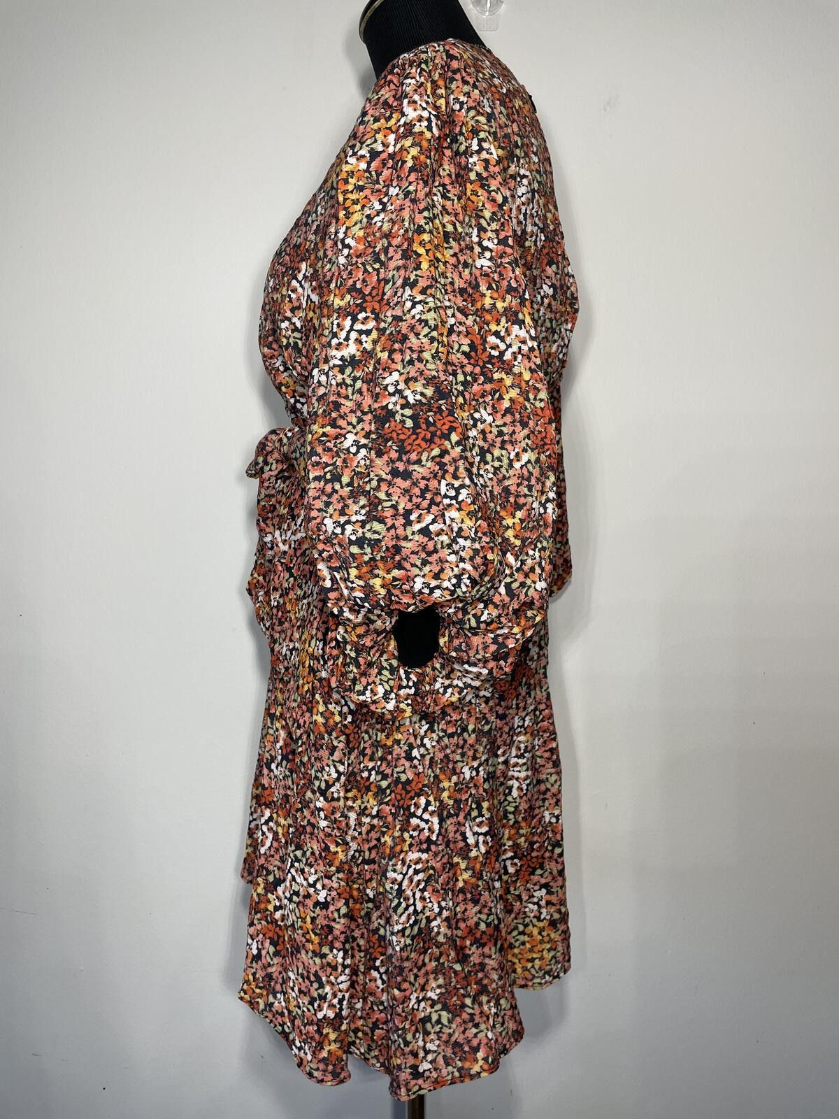 MINKPINK MINKPINK Gabae Wrap Mini Dress romance goth XL ditsy floral Size XL / US 12-14 / IT 48-50 - 8 Thumbnail