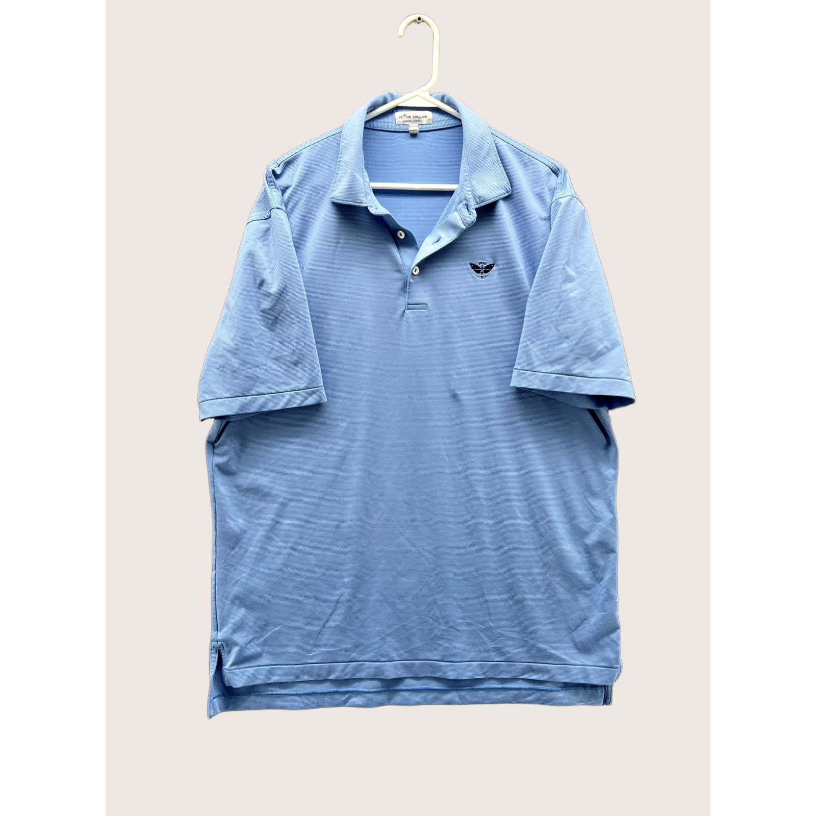 Peter Millar Peter Millar Summer Comfort Polo Shirt Mens Large Blue Stripe Golf Performance Shirt Size US L / EU 52-54 / 3 - 1 Thumbnail