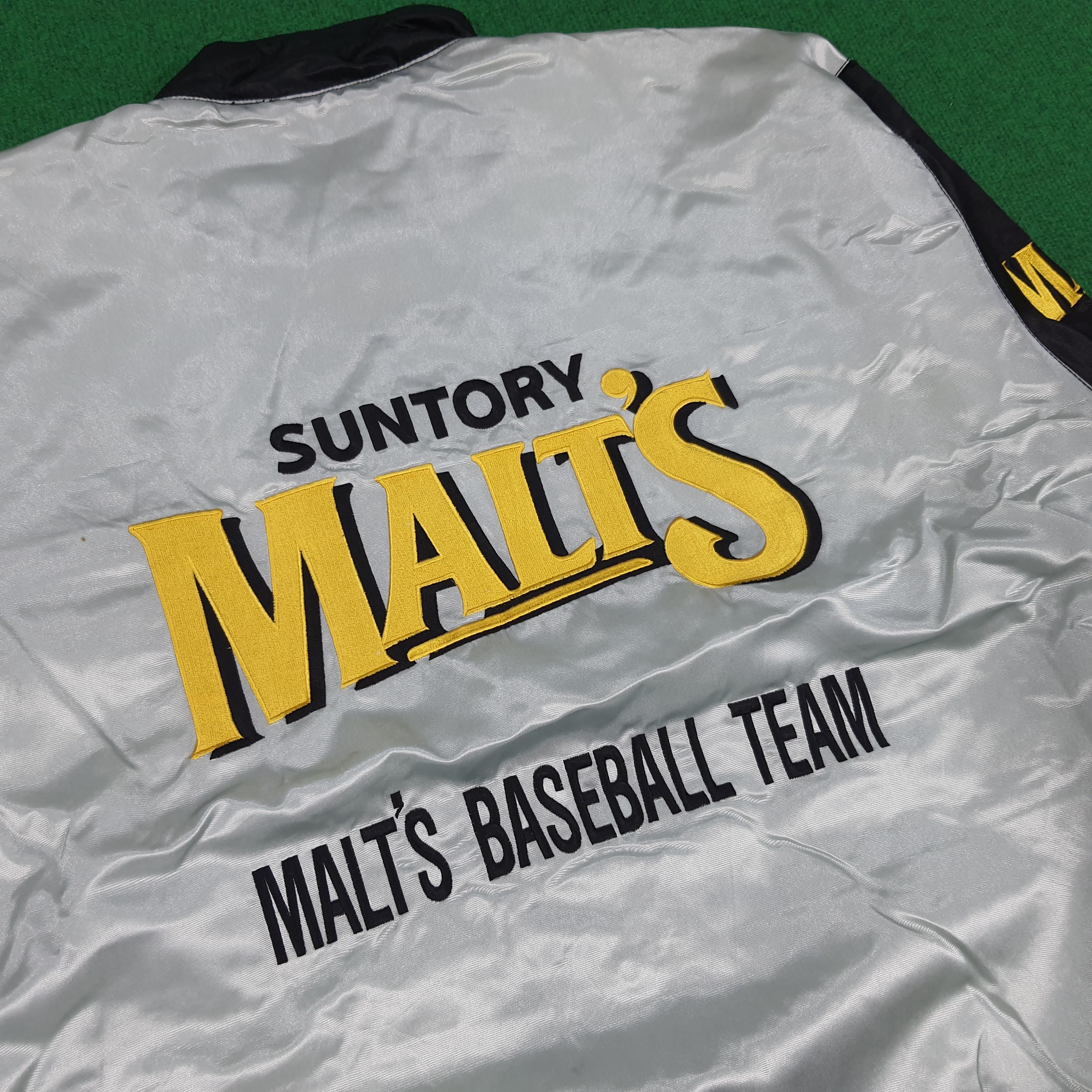 MLB × Vintage Vintage MLB Suntory Malt's Baseball Team Bomber Jacket Size US XXL / EU 58 / 5 - 2 Thumbnail
