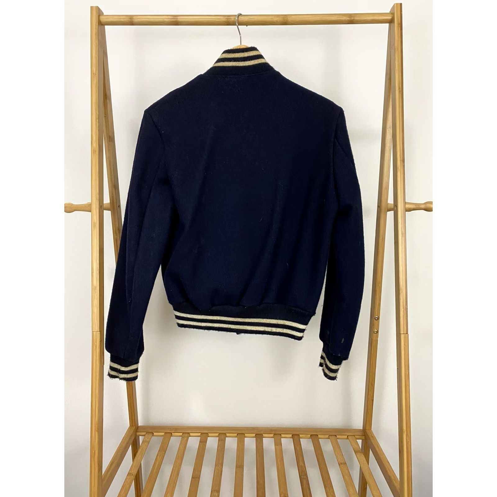 Vintage VTG Deerfoot Wool Varsity Jacket P Letterman Blue Size S Mens Shirt Size US S / EU 44-46 / 1 - 2 Thumbnail