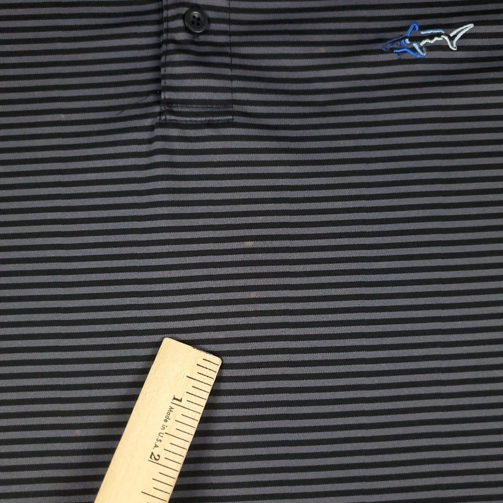Vintage Greg Norman Polo Shirt Mens XL Gray Striped Shark Golf Casual Short Sleeve Polo Size US XL / EU 56 / 4 - 4 Thumbnail