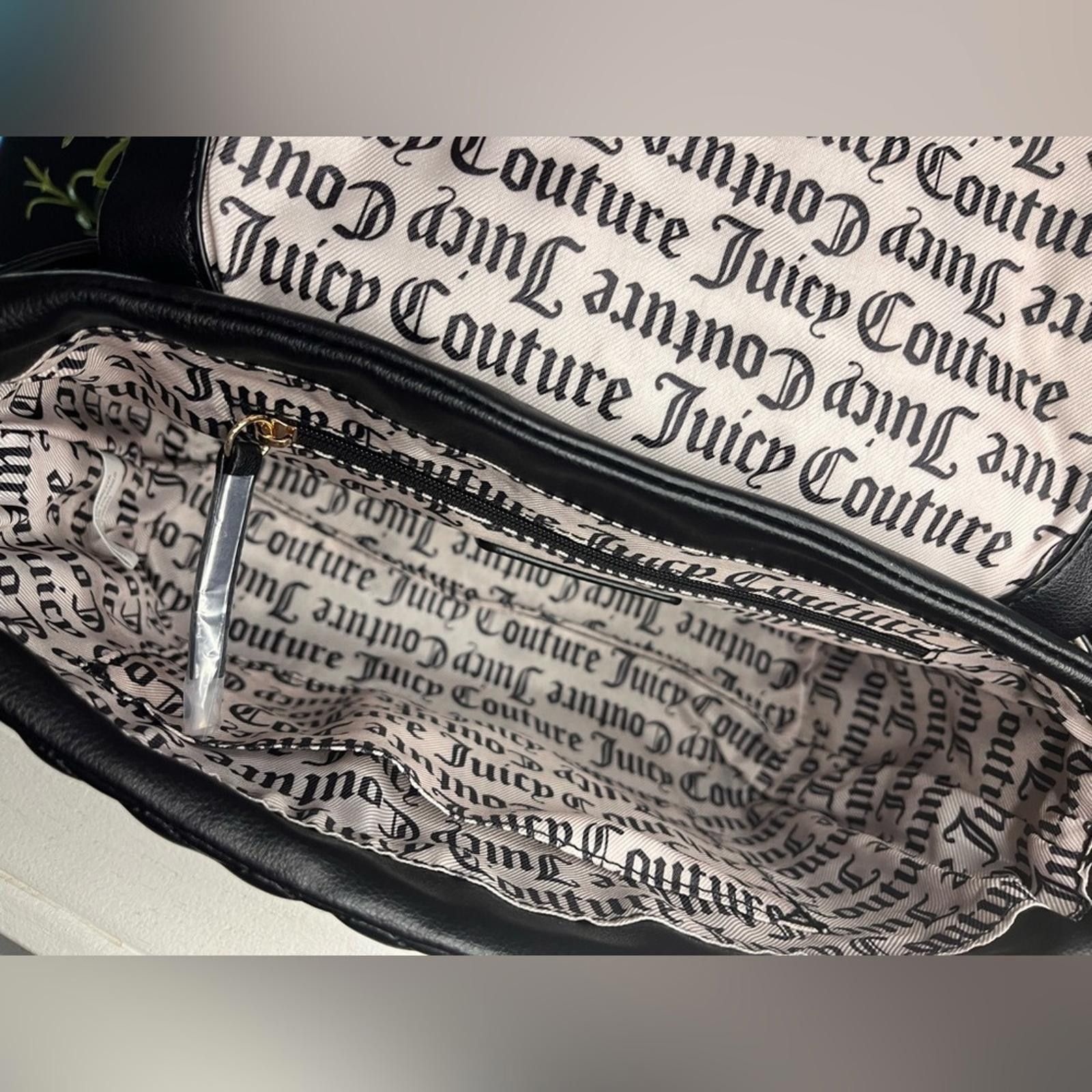 Juicy Couture Juicy Couture Black Quilted Flap Shoulder Bag NWT Size ONE SIZE - 8 Thumbnail