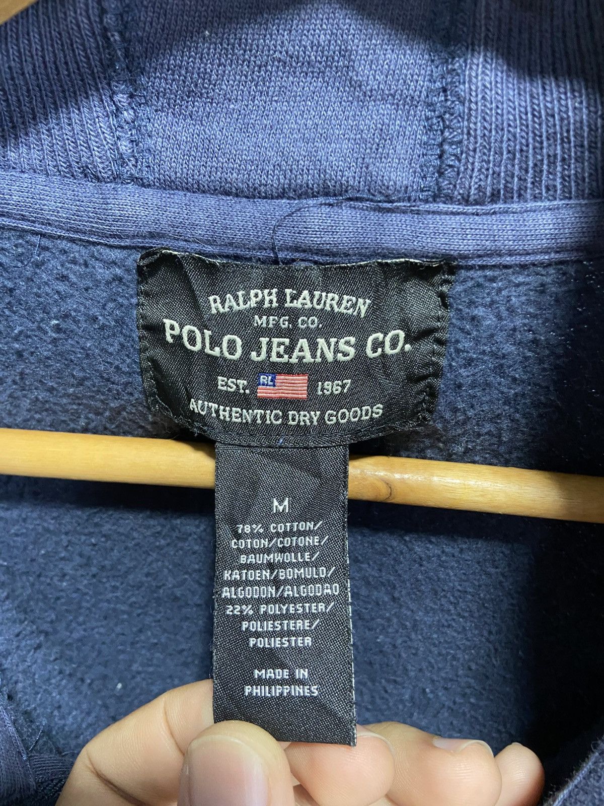 Polo Ralph Lauren Vintage Polo Jeans Ralph Lauren zip sweatshirt Size US M / EU 48-50 / 2 - 9 Thumbnail
