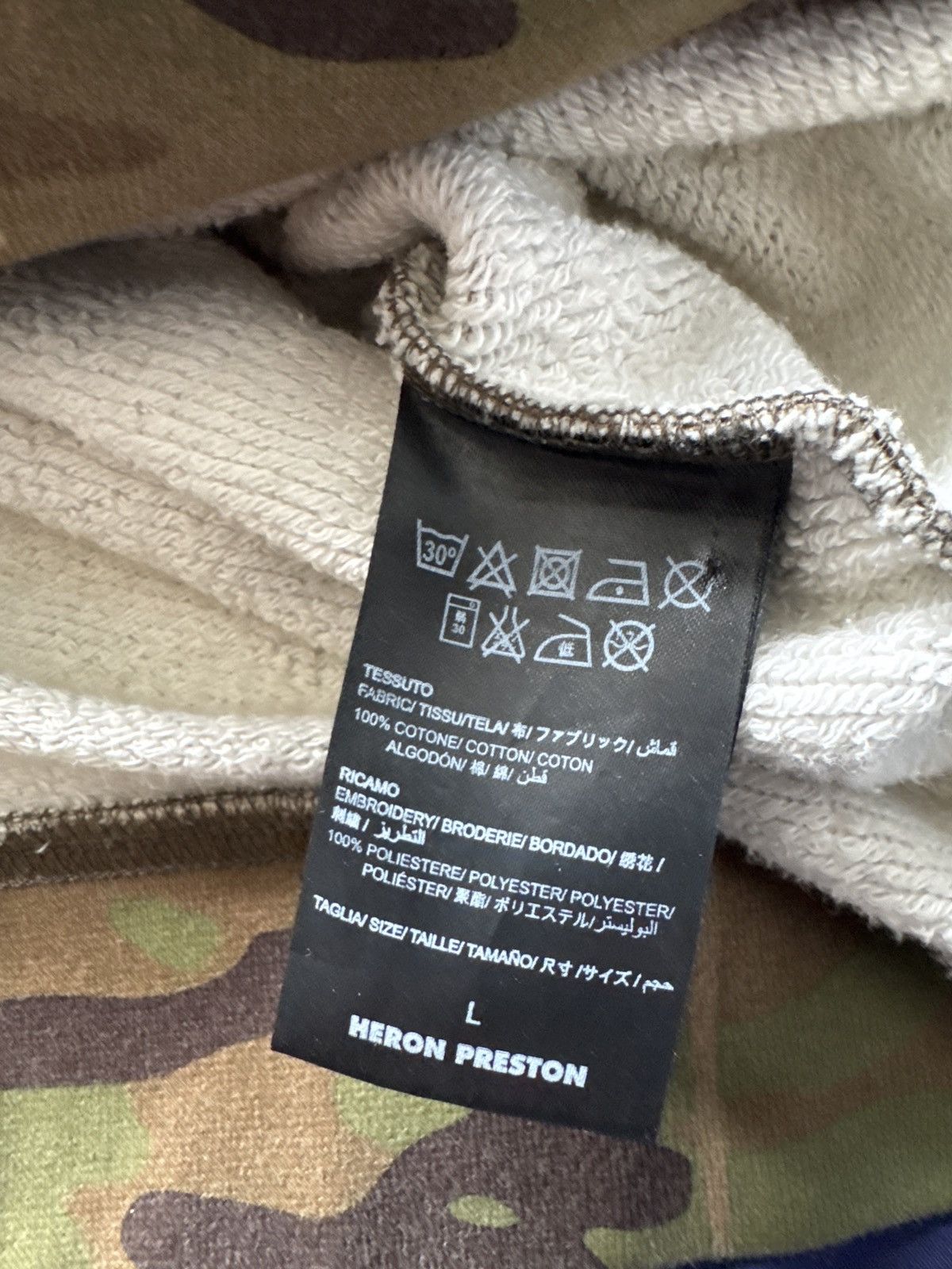 Heron Preston Heron Preston Camo Sweatshirt Size US L / EU 52-54 / 3 - 6 Thumbnail