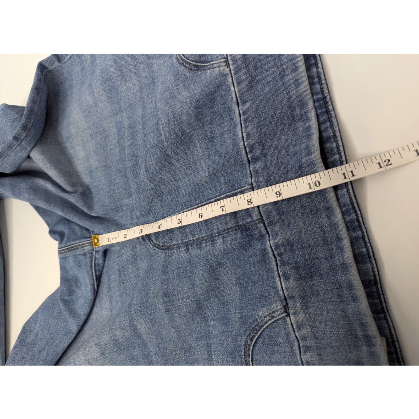 Vintage Chicos Women Jeans Jeggings 1.5R (10R) Pull On Ankle Medium Wash Mid Rise Stretch Size 32" / US 10 / IT 46 - 6 Thumbnail