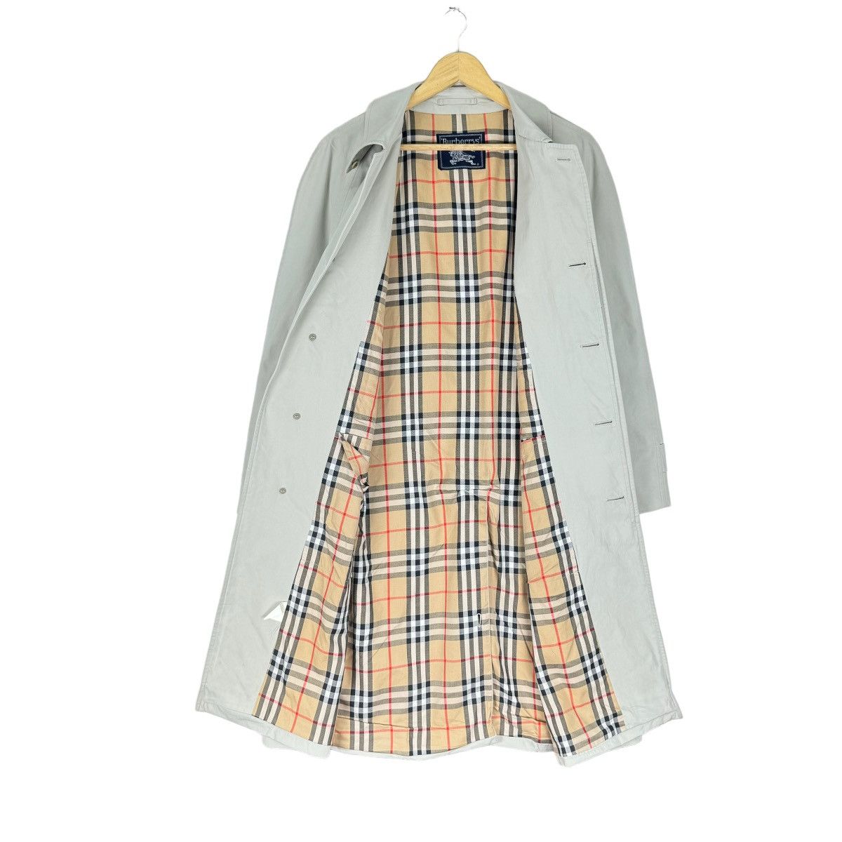 Burberry ⚡️BURBERRYS NOVA CHECK OVERCOAT LONG JACKET Size US M / EU 48-50 / 2 - 6 Thumbnail