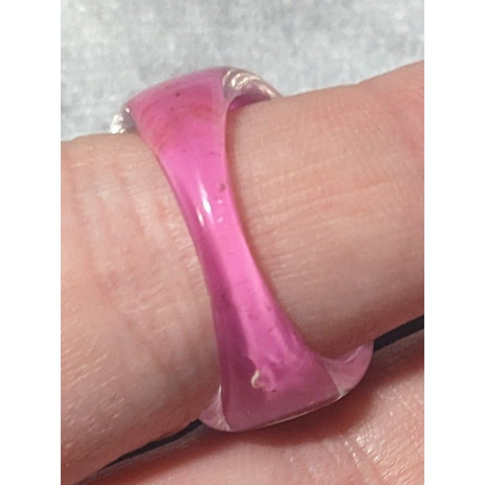 Other Chunky Pink And Black Bubblegum Abstract Ring Size 6 1/4 Size ONE SIZE - 14 Thumbnail