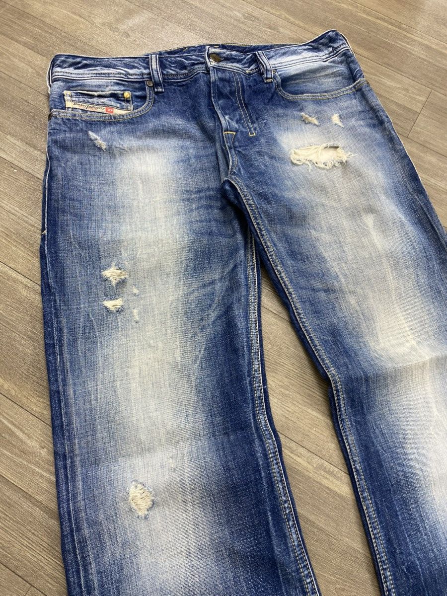 Diesel 2000s Diesel Distressed Punk Lgb Faded Bootcut Flared Jeans Size US 30 / EU 46 - 3 Thumbnail