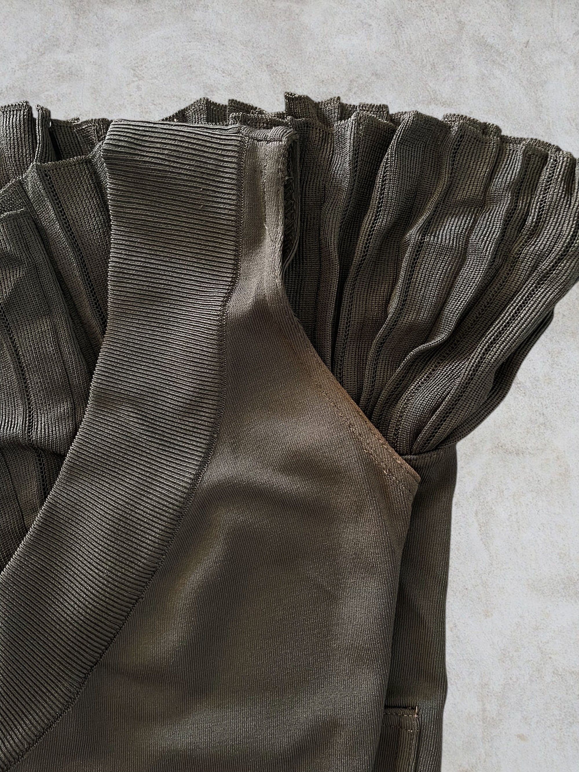 Alaia 1990 Alaïa Cling Dress with Pleated Hem in Rare Colourway Size S / US 4 / IT 40 - 7 Thumbnail