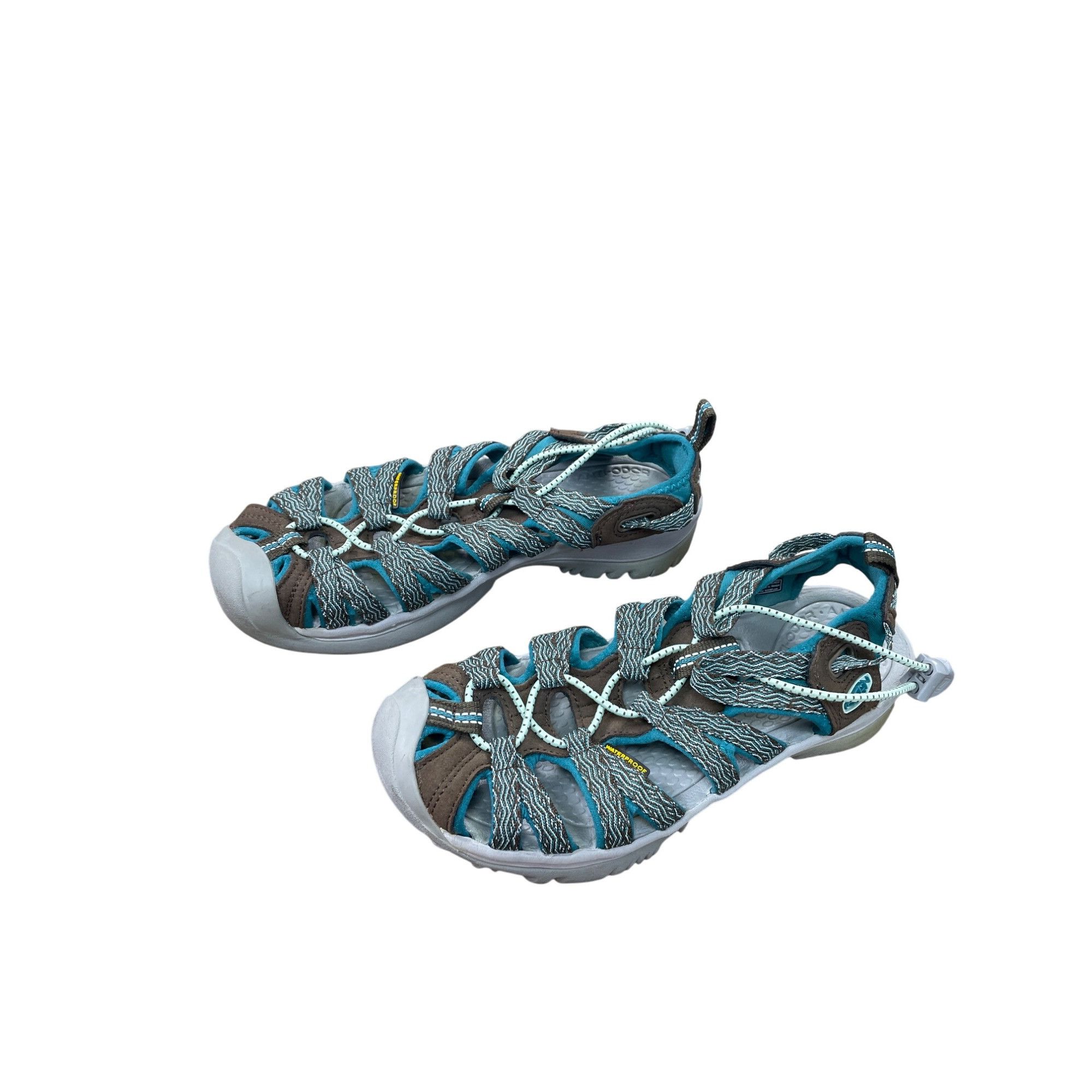 KEEN Keen Womens Turquoise & Brown Water Hiking Shoes Size 6 SKU Size US 6 / IT 36 - 3 Thumbnail