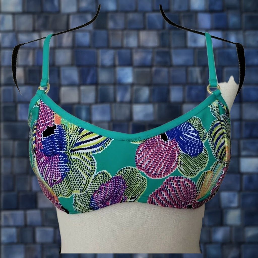 Laundry by Shelli Segal Laundry Top Womens L Shelli Segal Bikini Bathing Suit Multi color Floral NWT Size L / US 10 / IT 46 - 1 Thumbnail