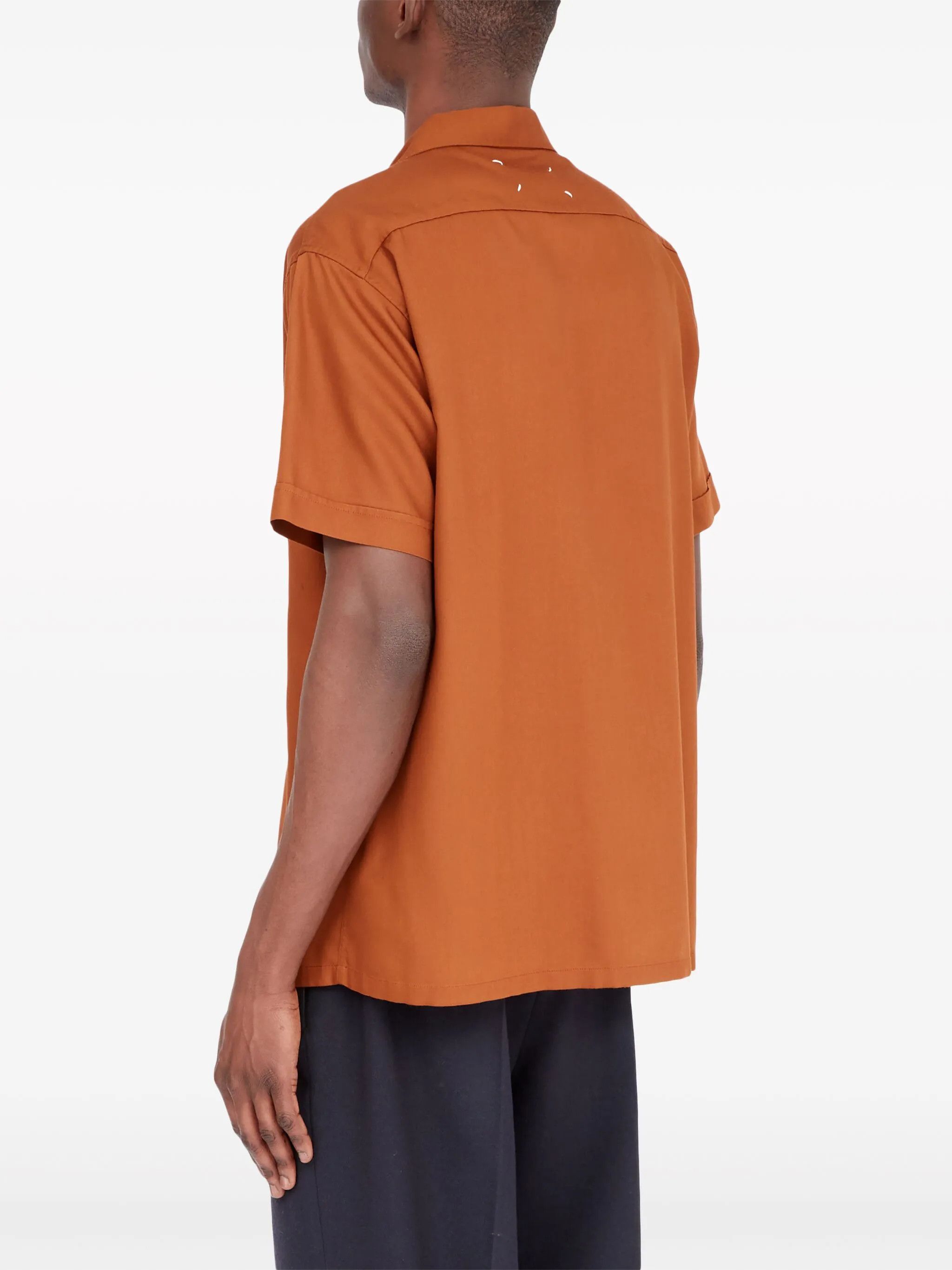 Maison Margiela o1loc1c1125 C Short-sleeved Shirt in Brown Size US M / EU 48-50 / 2 - 5 Thumbnail