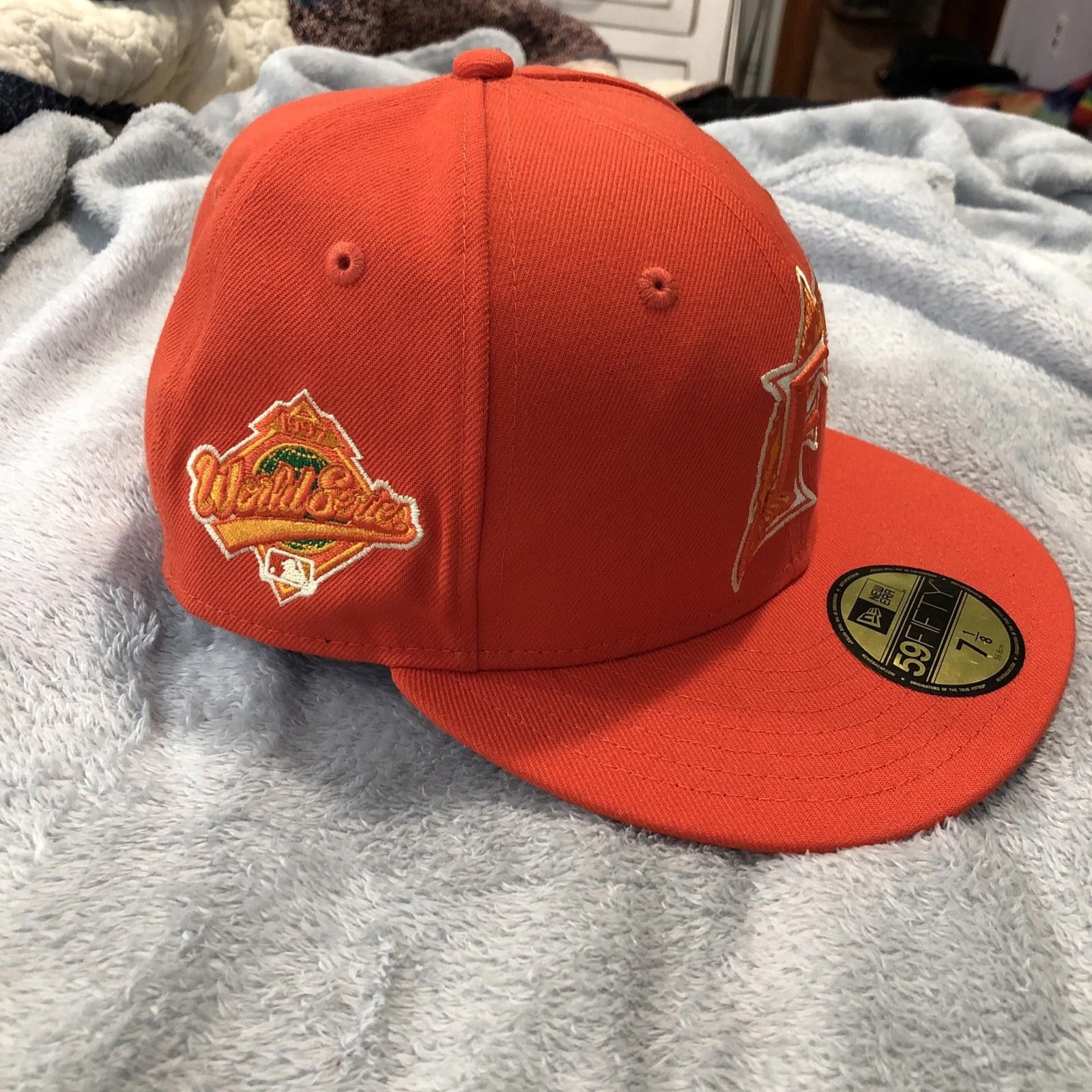New Era Marlins '97 World Series Orange Patch New Era 5950 FITTED Size ONE SIZE - 3 Thumbnail
