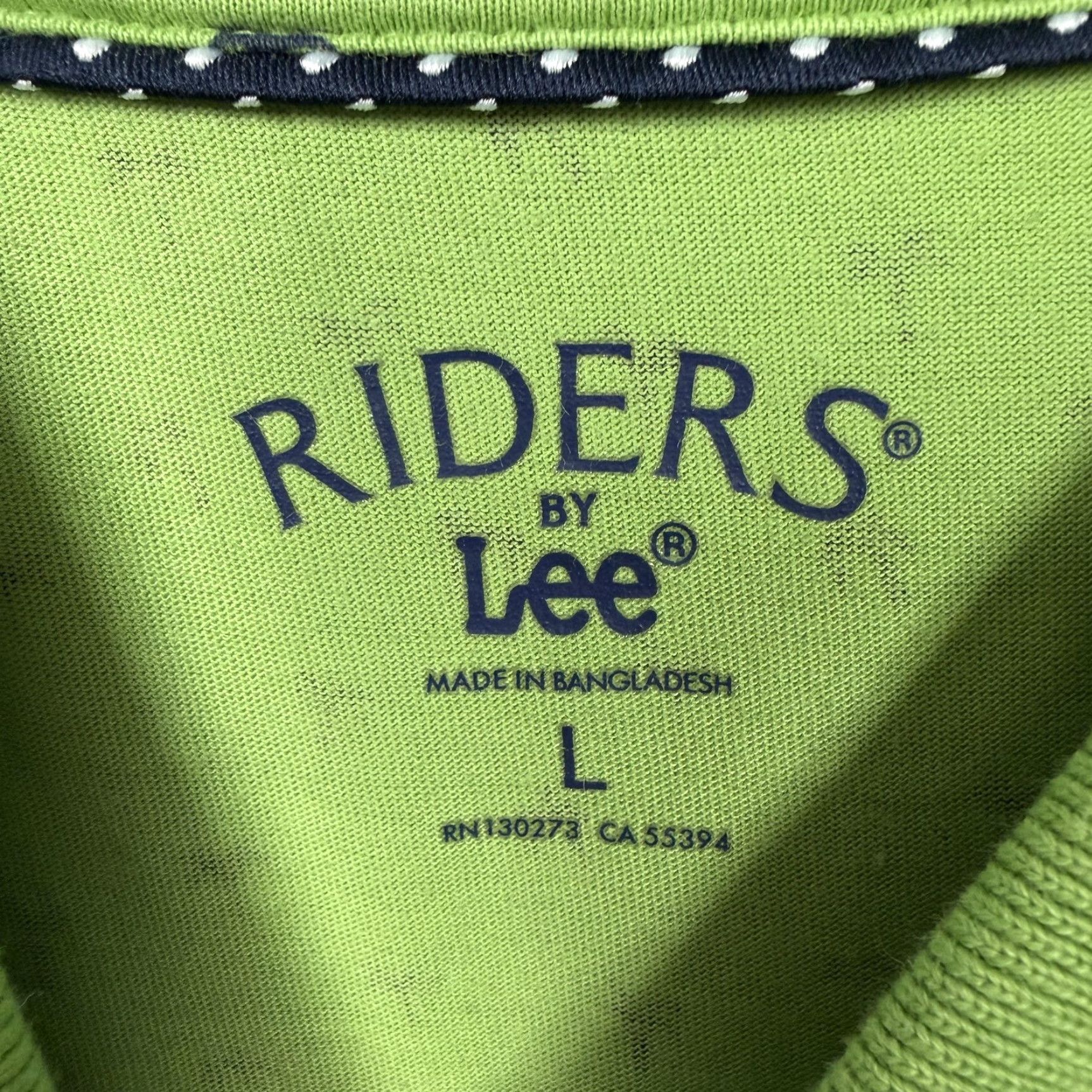 Vintage Riders by Lee Polo Shirt Dress L Green Palm Tree Tropical Preppy Casual Knit Button Front Knee Length Womens Size L / US 10 / IT 46 - 4 Thumbnail
