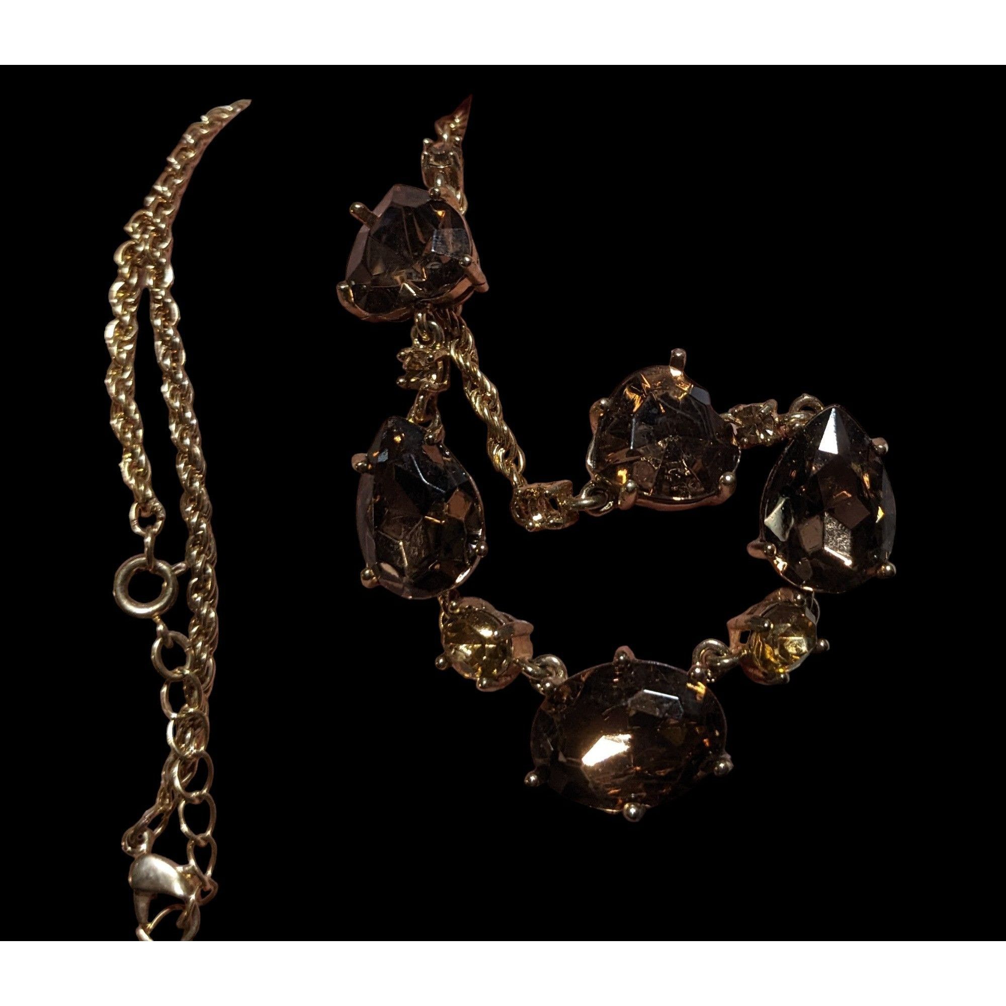 Other Elegant Brown Glass Necklace Size ONE SIZE - 2 Thumbnail