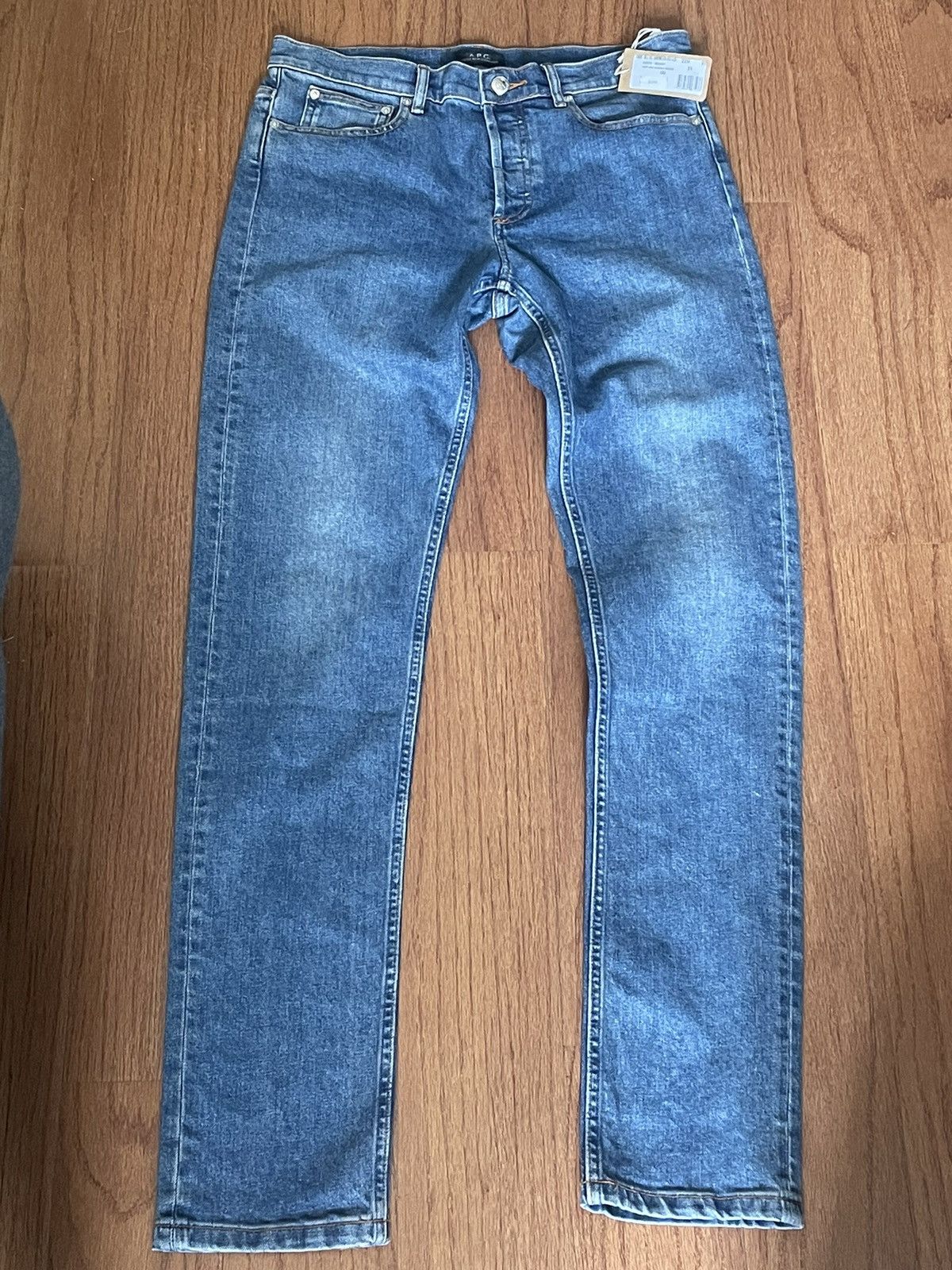A.P.C. APC Petit New Standard - Indigo fade BNWT Size US 31 - 1 Thumbnail