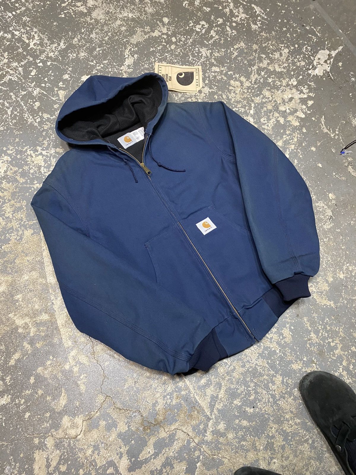 Carhartt × Vintage Vintage Carhartt Blue Hooded Active Jacket JR102 New Size US S / EU 44-46 / 1 - 13 Thumbnail