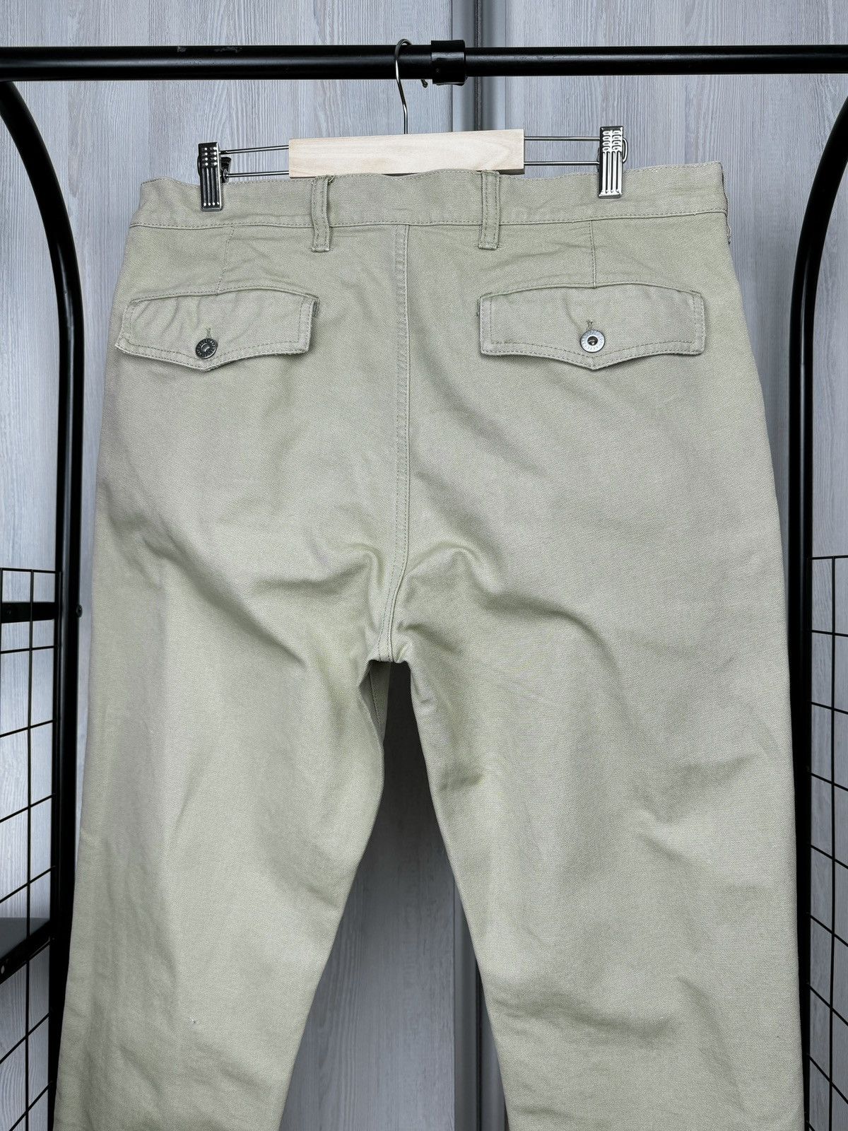 Asphalt Asphalte Beige/Green Denim Twill style Cotton pants Size US 36 / EU 52 - 7 Thumbnail
