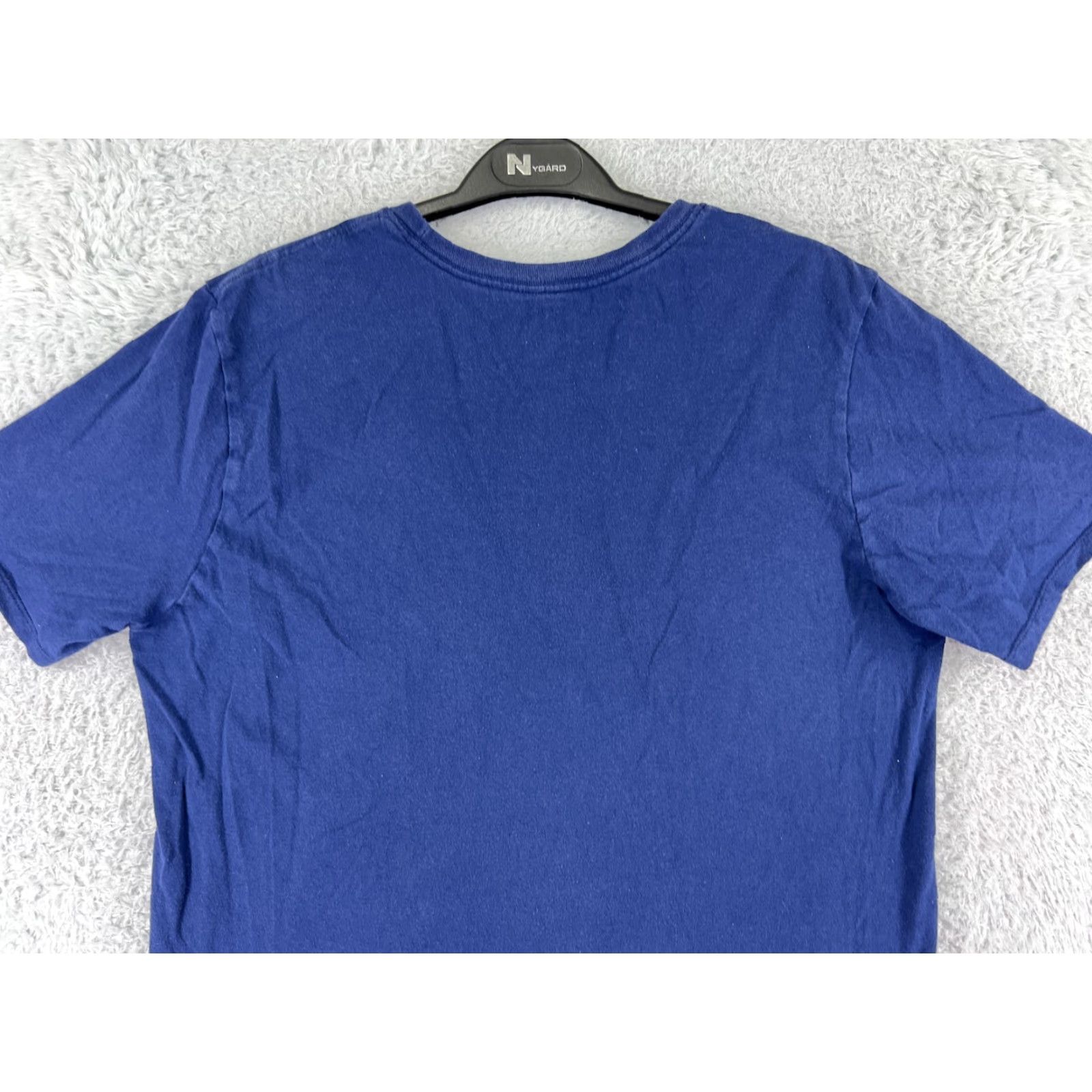 Nike Nike Shirt Men Medium Blue Spellout Swoosh Short Sleeve Crew Neck 100% Cotton US Activewear Sports Graphic Print Mens Size US M / EU 48-50 / 2 - 7 Thumbnail