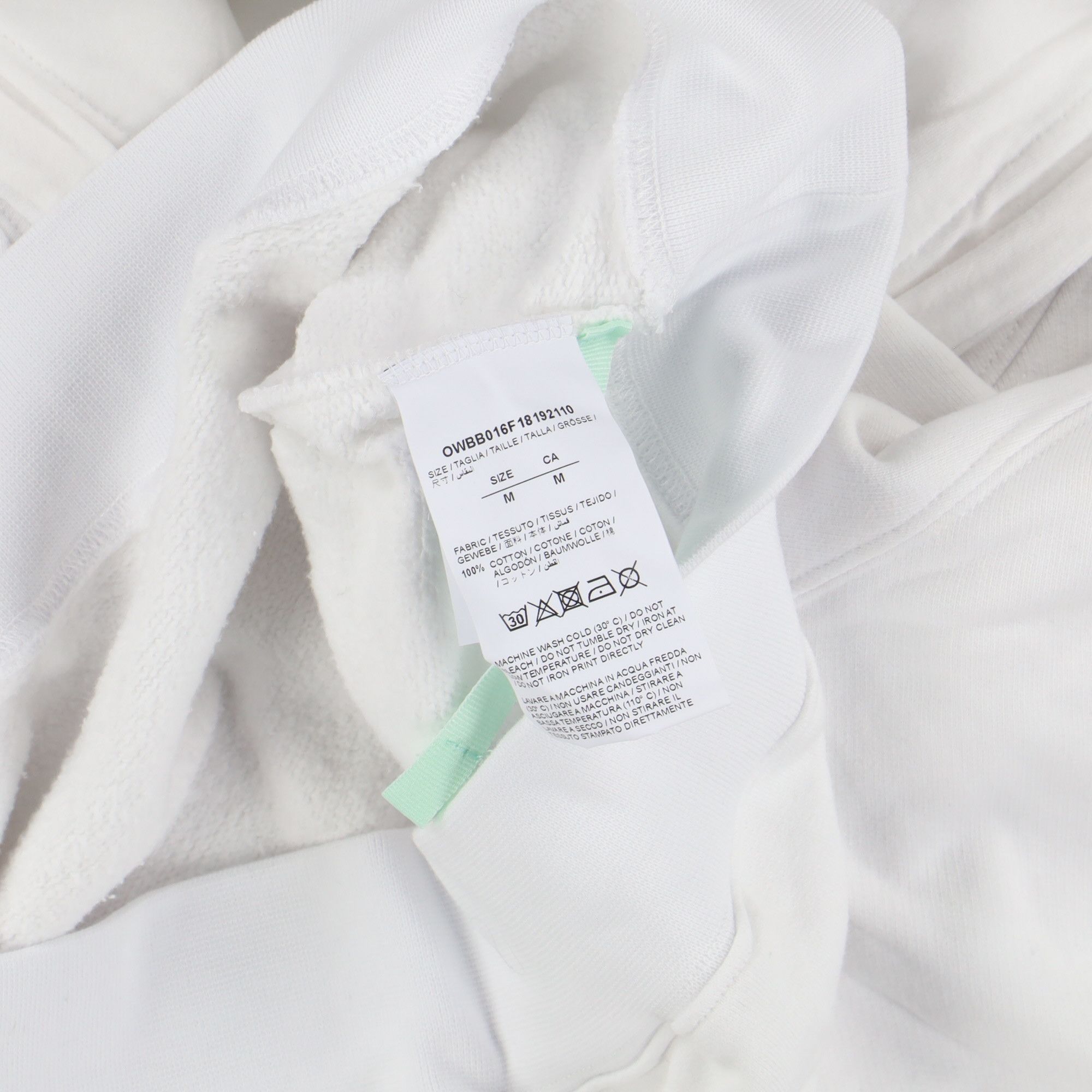 Off-White x KM20 White Logo Hoodie Size M / US 6-8 / IT 42-44 - 6 Thumbnail