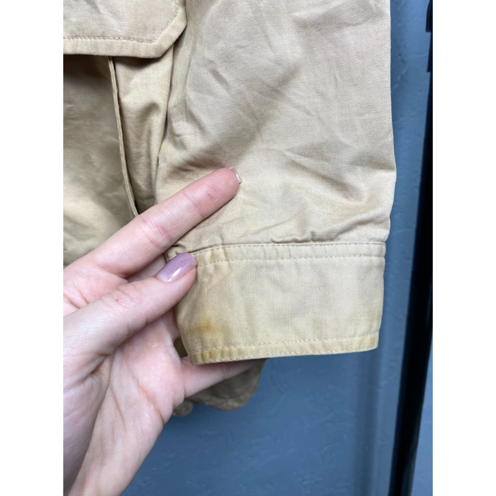 Vintage Drop Dead Parka Jacket Mens M Beige Cotton Solid Zip - Vintage? No - Regular Size Size US M / EU 48-50 / 2 - 5 Thumbnail