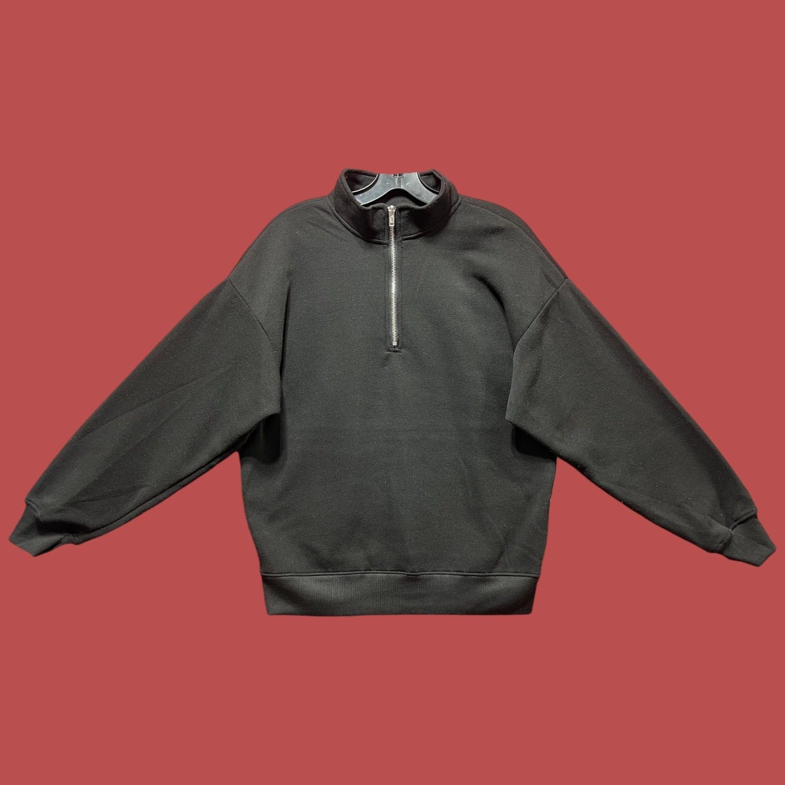 Other Love Streak - Unisex Long Sleeve Half Zip Sweatshirt - Black Size S / US 4 / IT 40 - 1 Thumbnail