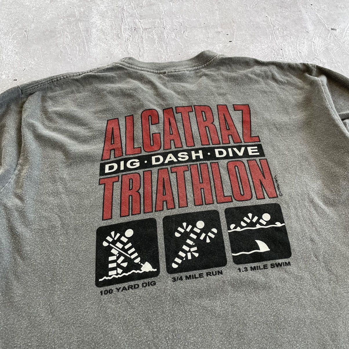 Other × Vintage Alcatraz San Francisco Triathlon Vintage Longsleeve T-Shirt Size US S / EU 44-46 / 1 - 7 Thumbnail