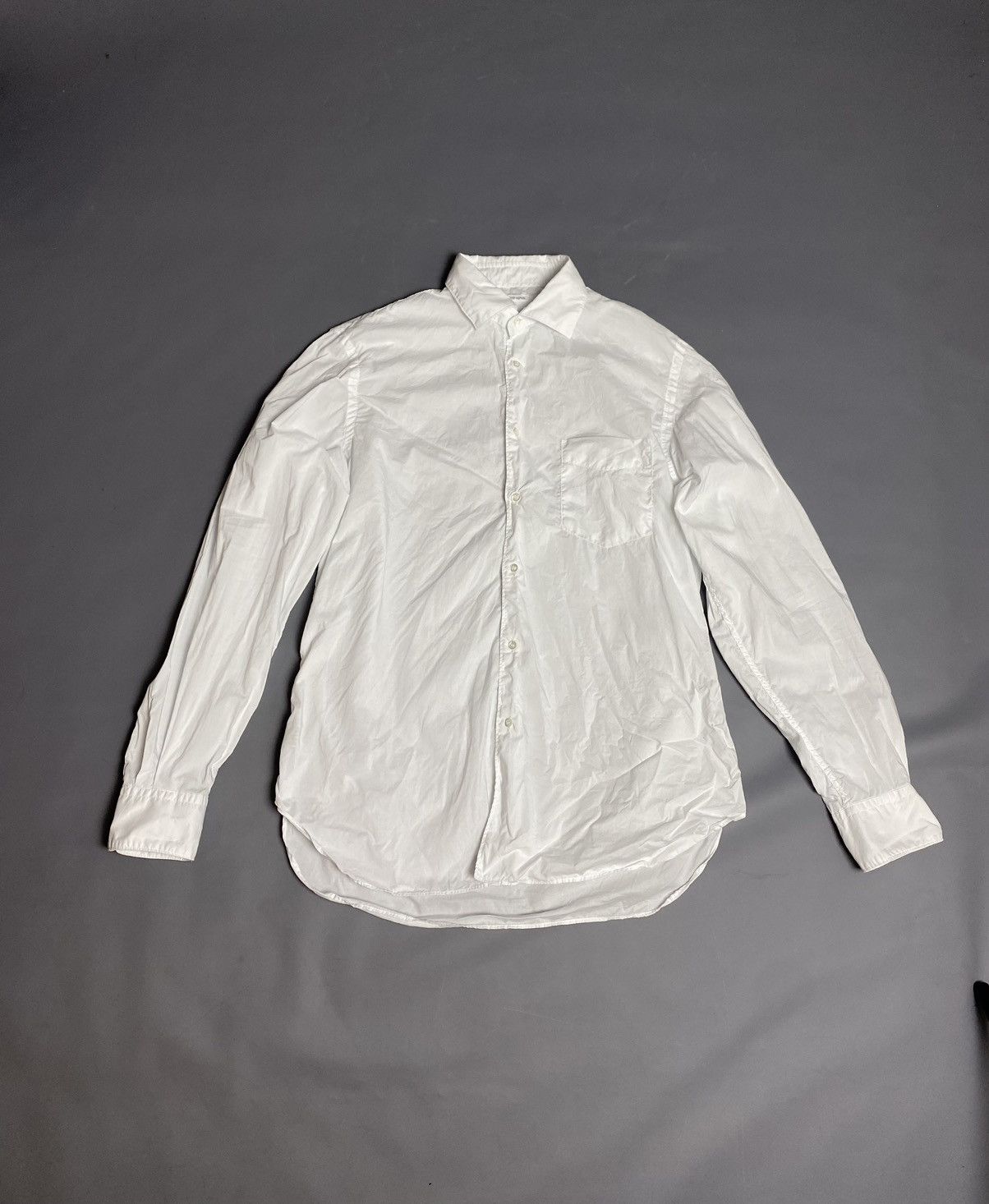 Aspesi Alberto Aspesi White Button Up Shirt Sz 41/16 Vintage Italy Size US L / EU 52-54 / 3 - 1 Thumbnail